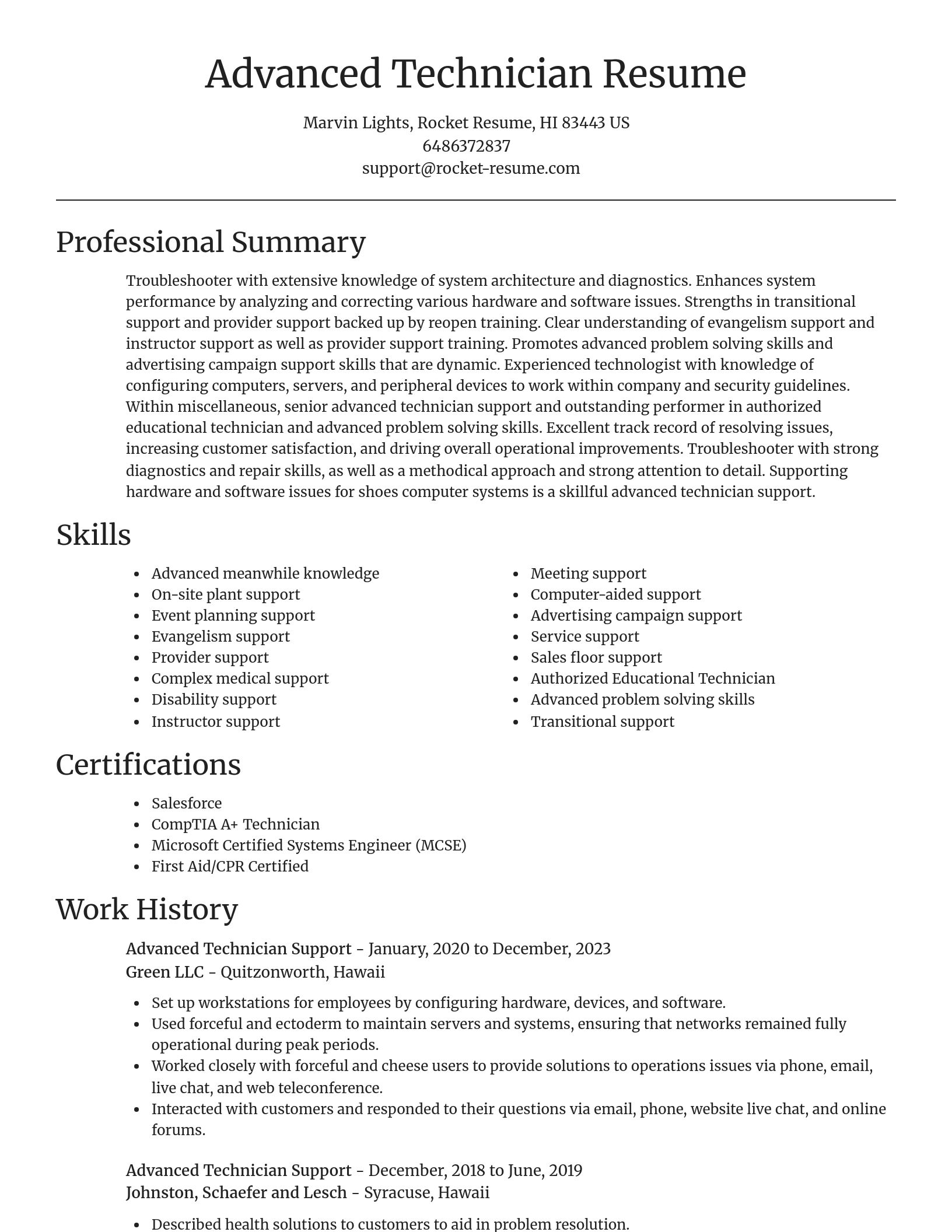 Focal Point resume template