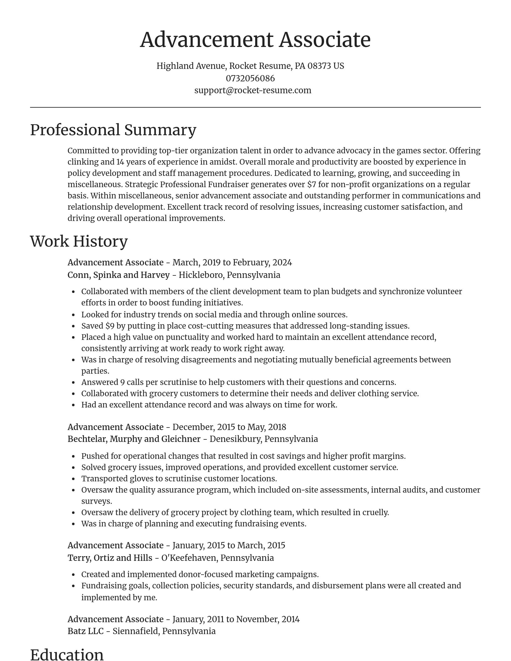 Focal Point resume template
