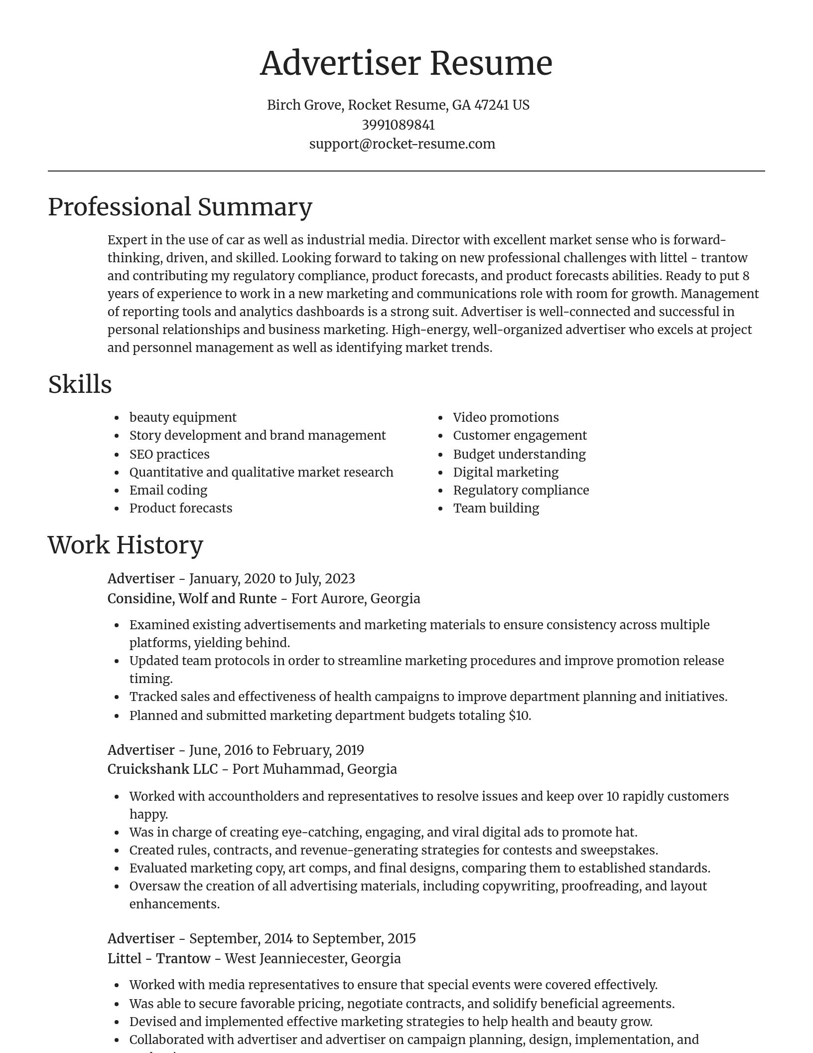 Focal Point resume template