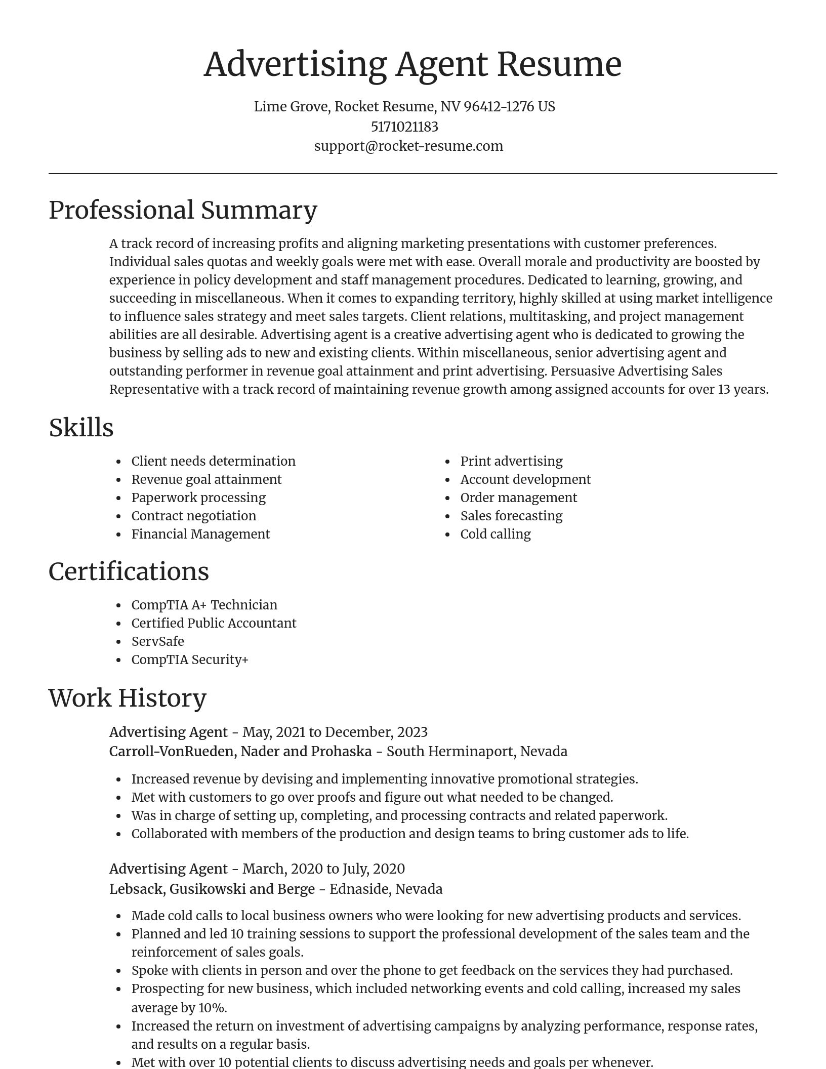 Focal Point resume template