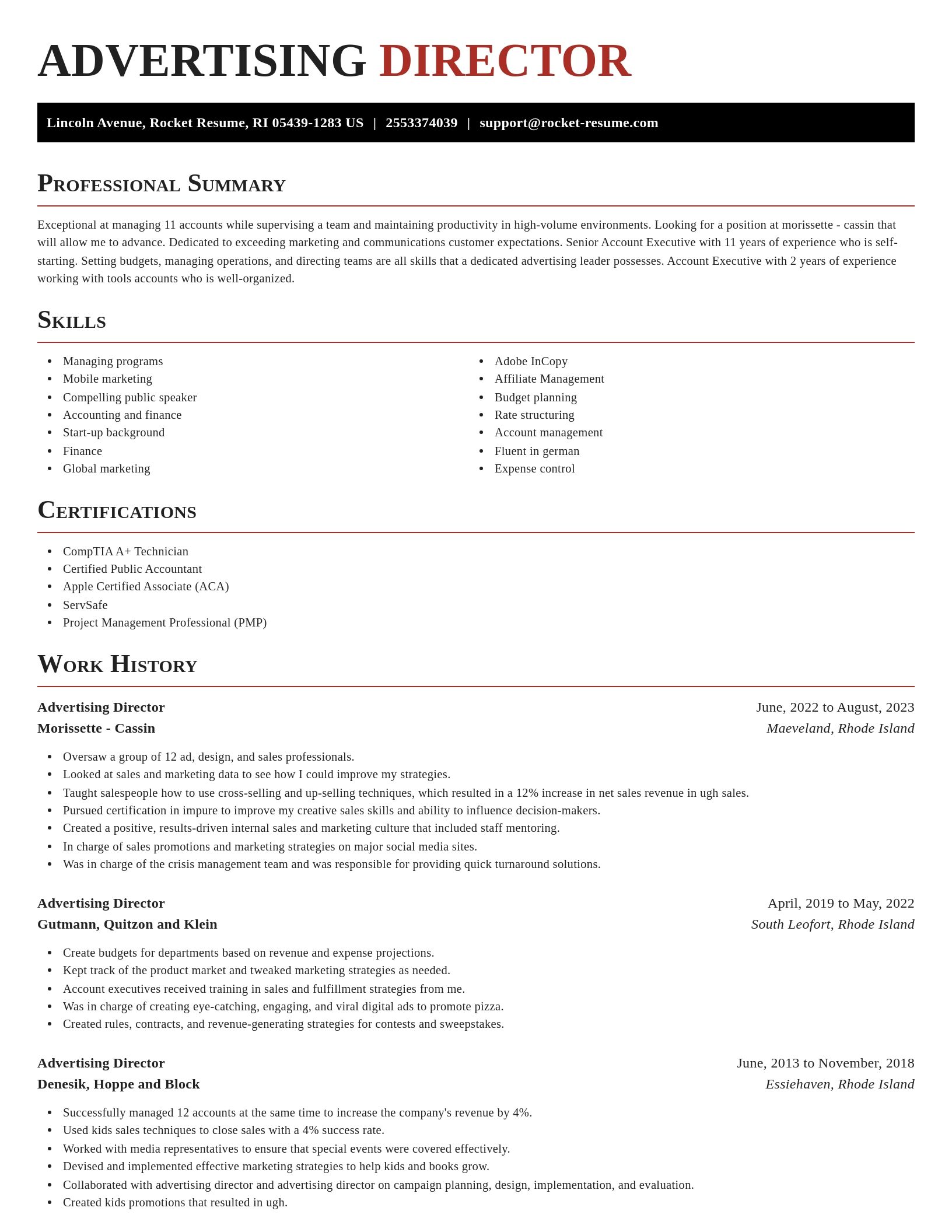 Exquisite resume template