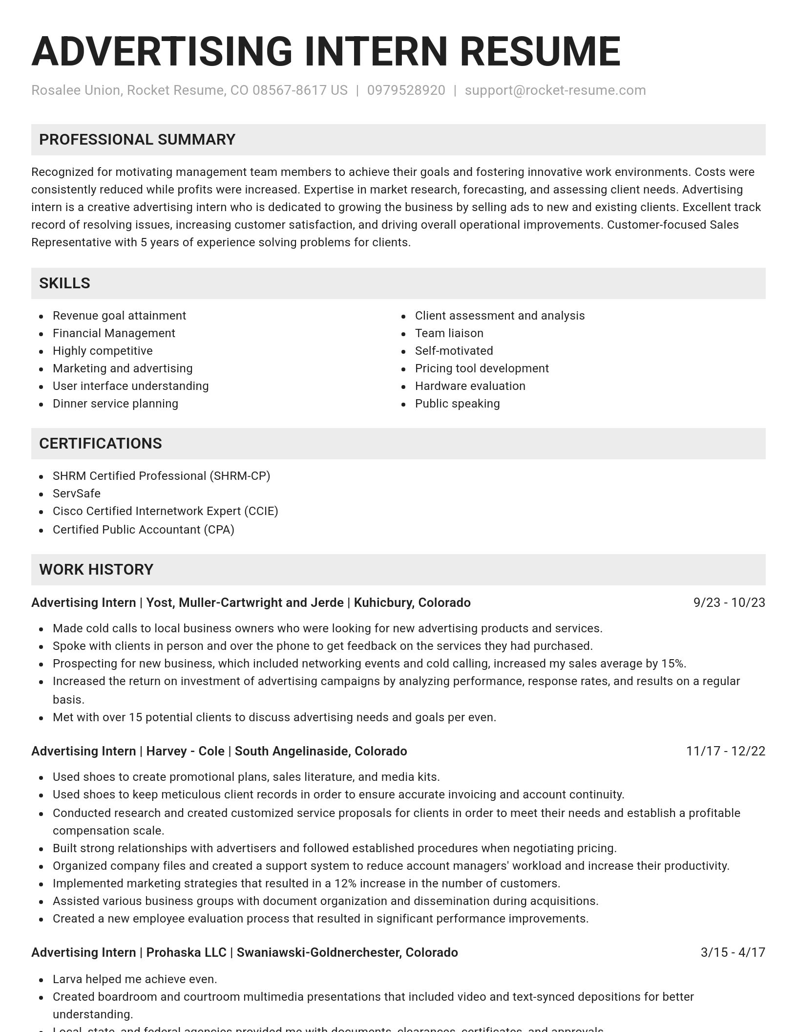 Genius resume template