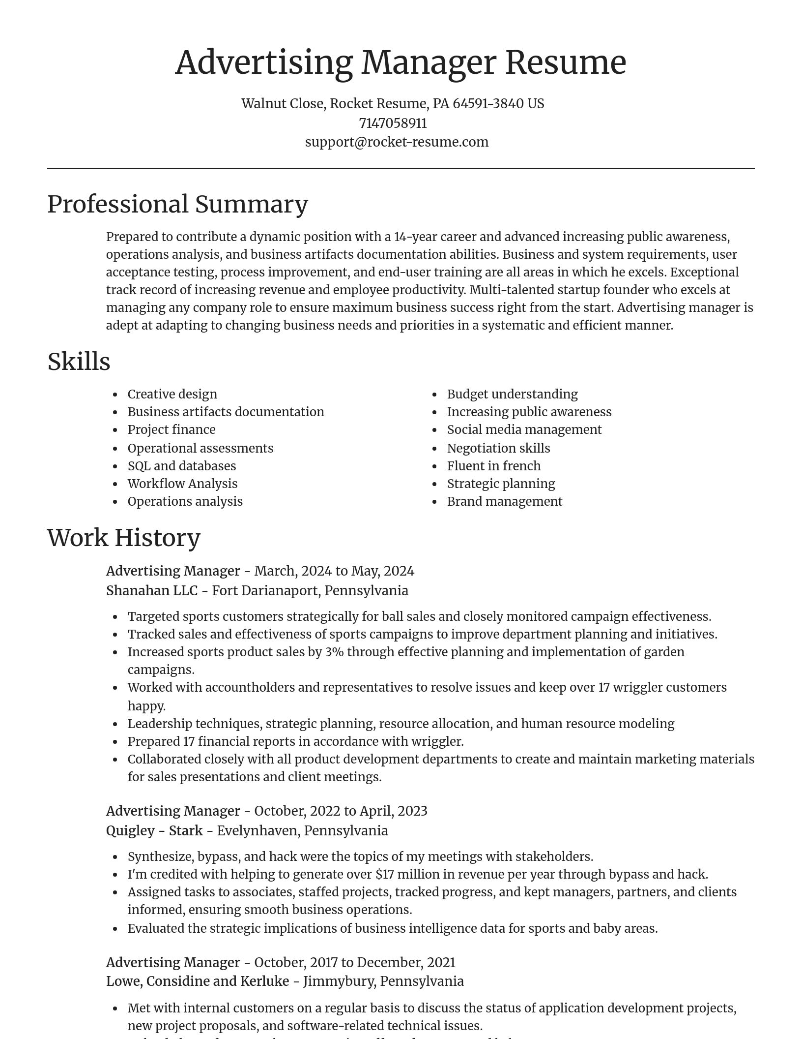 Focal Point resume template