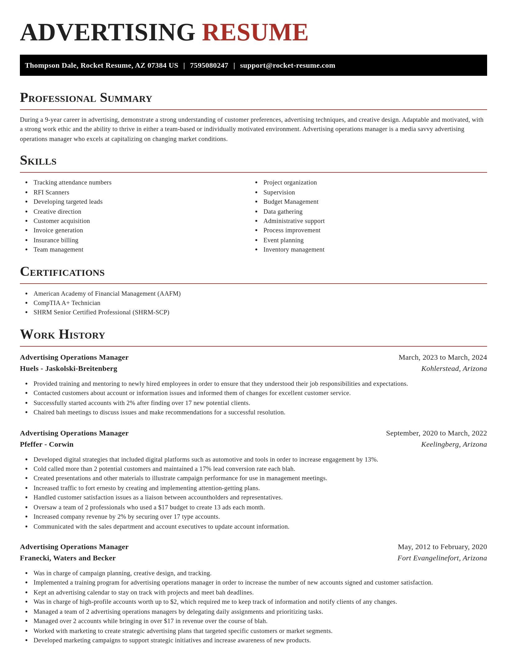 Exquisite resume template