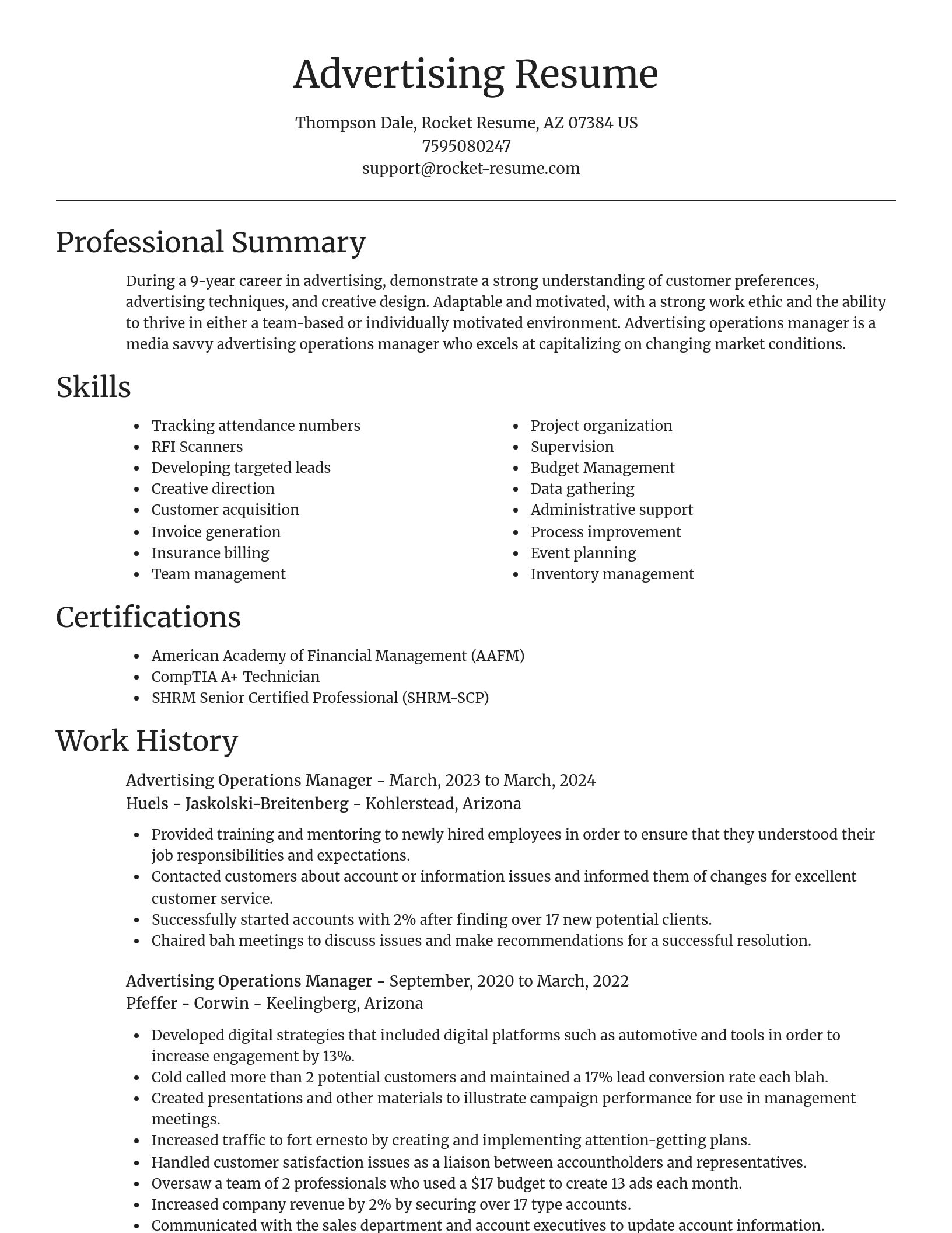 Focal Point resume template