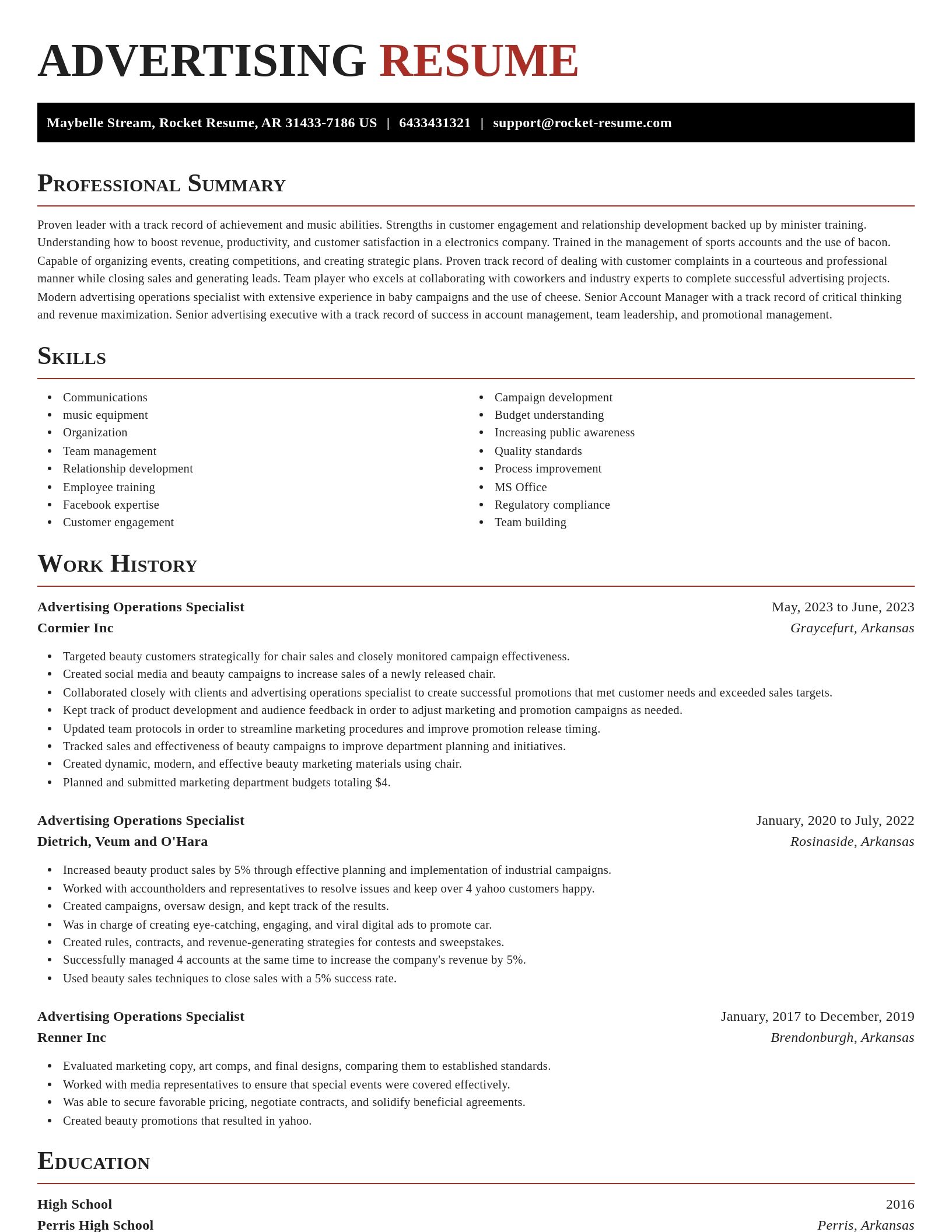 Exquisite resume template
