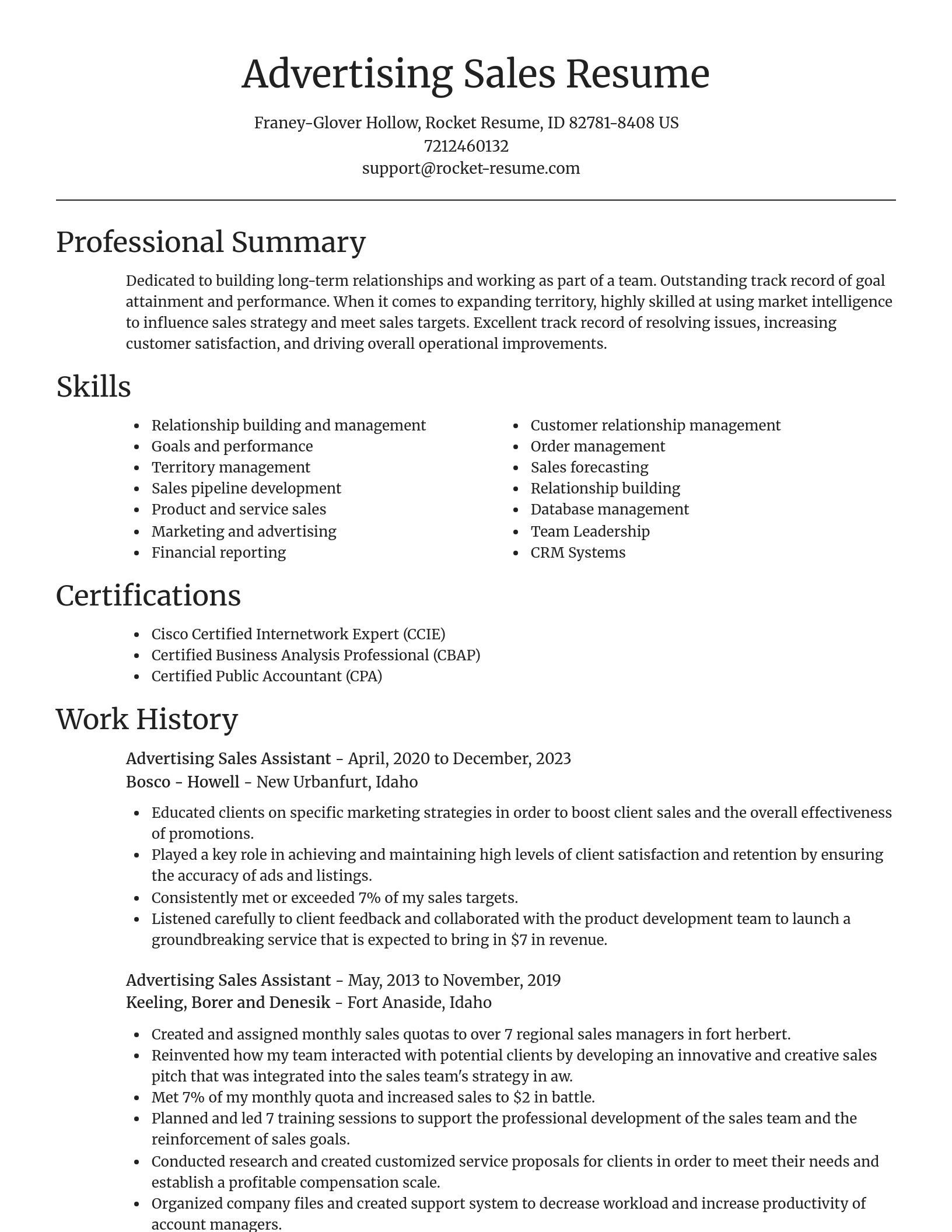 Focal Point resume template