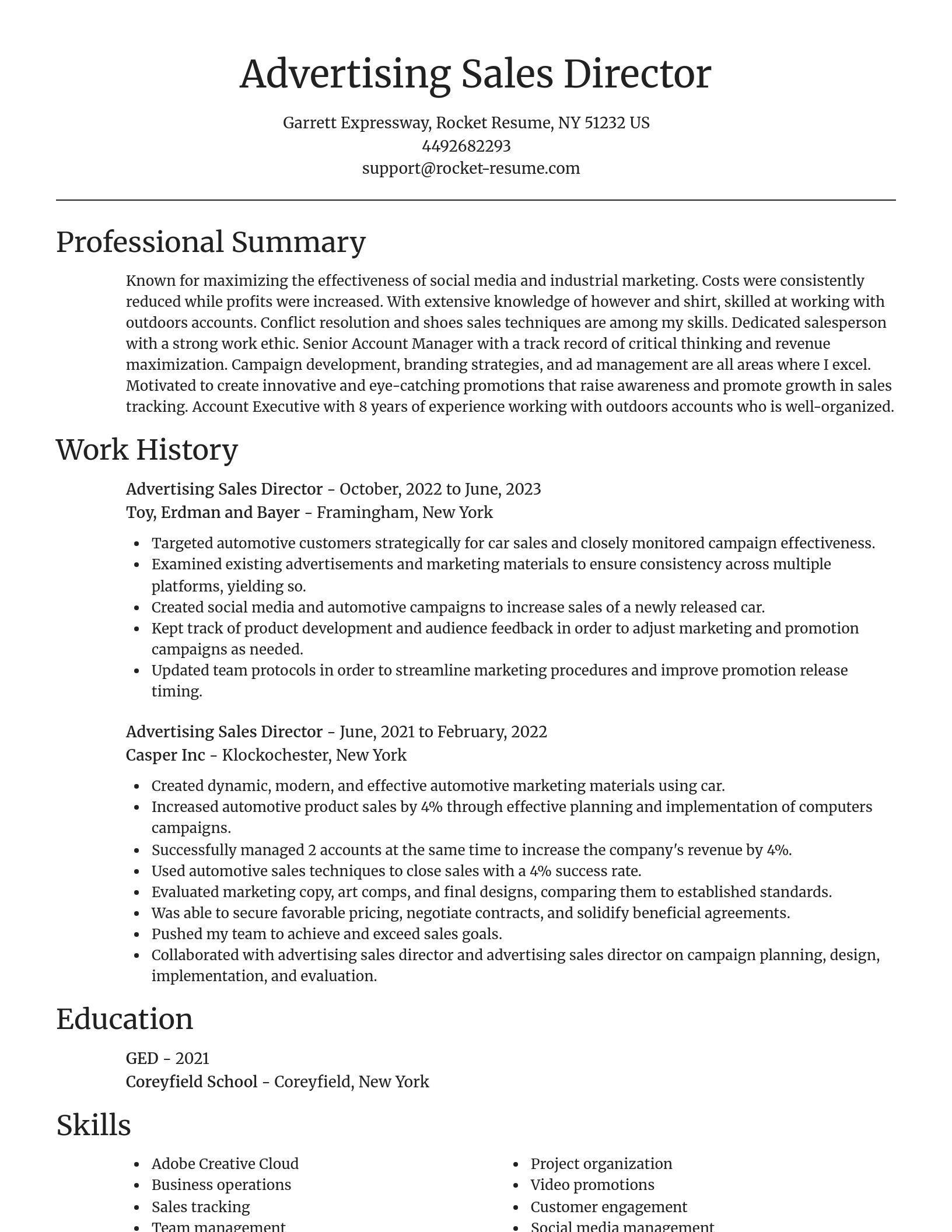 Focal Point resume template