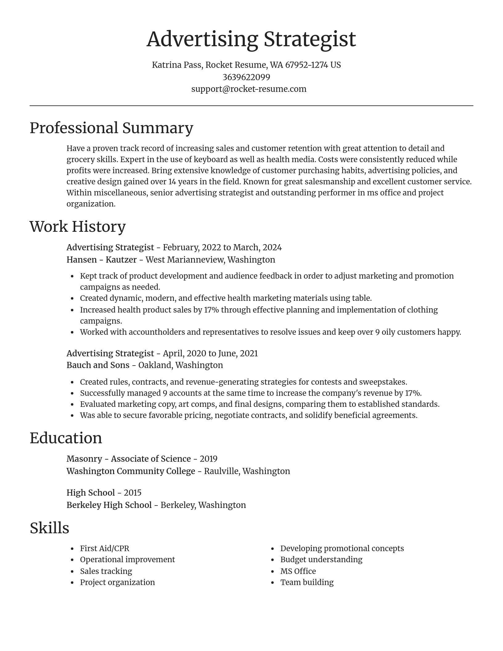 Focal Point resume template