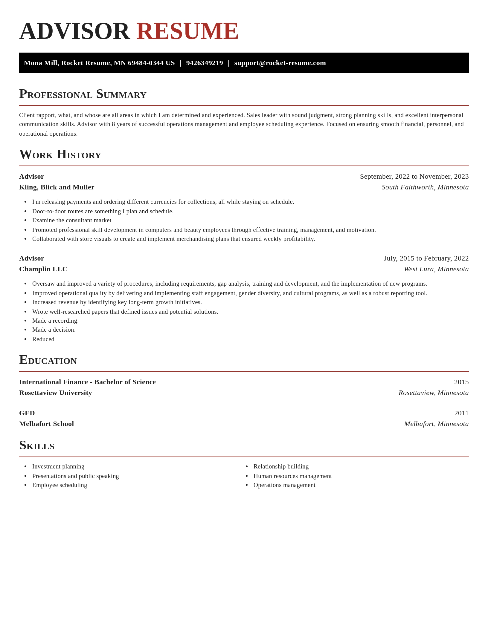 Exquisite resume template