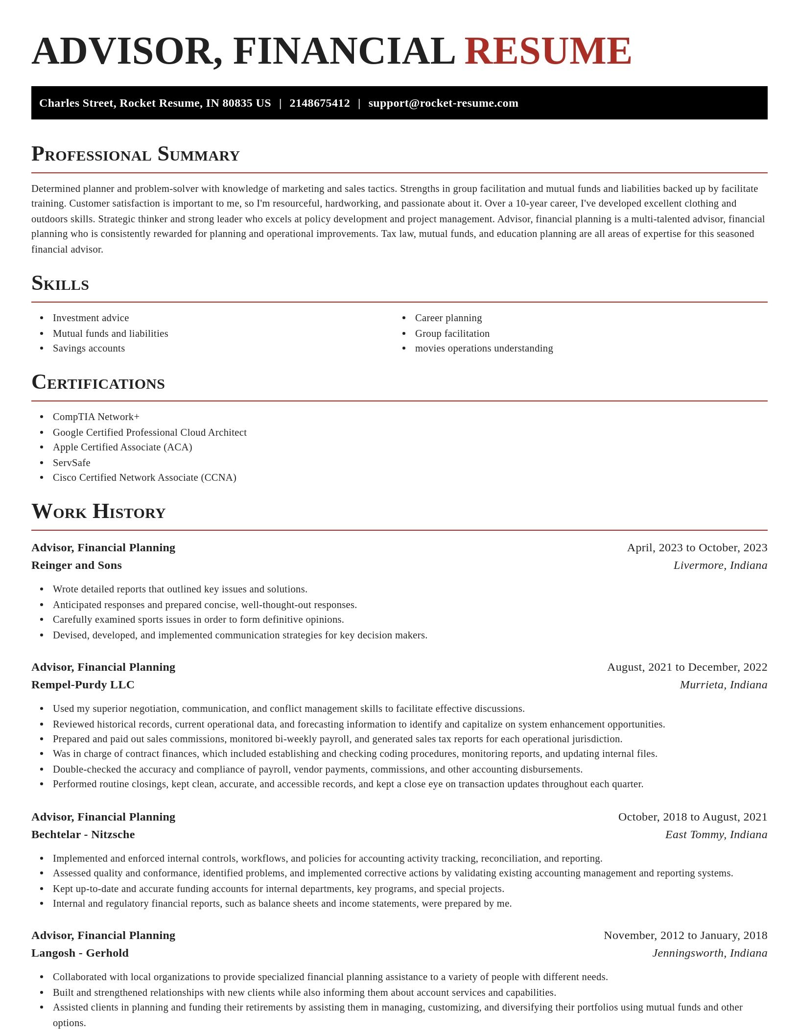 Exquisite resume template