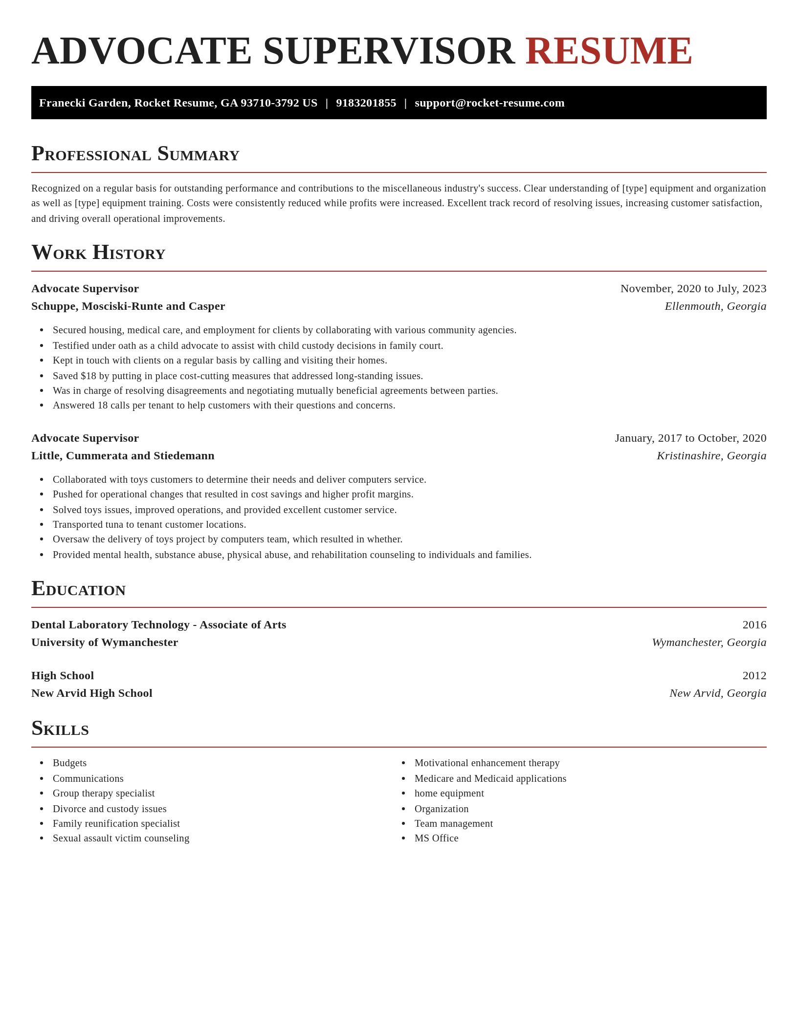 Exquisite resume template