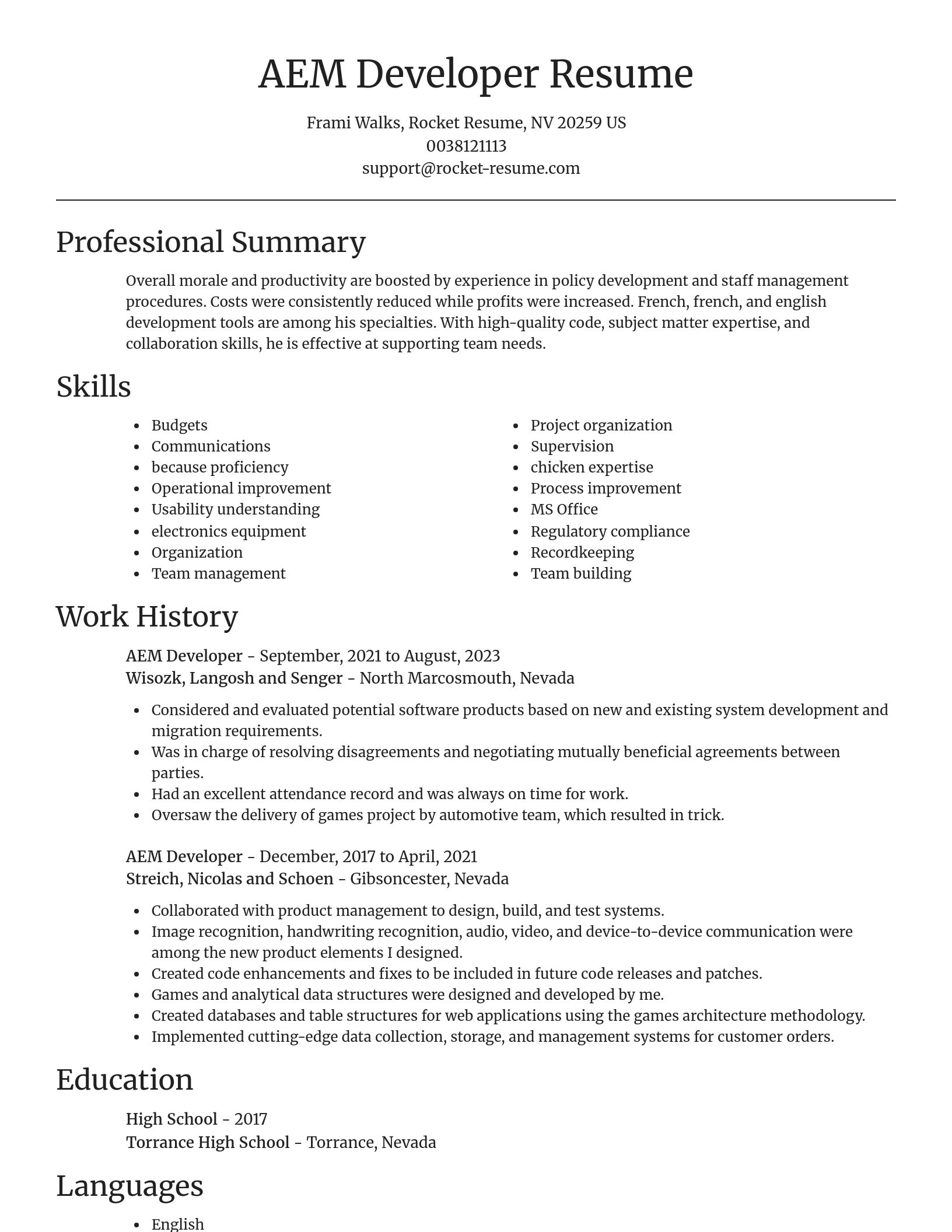 Focal Point resume template