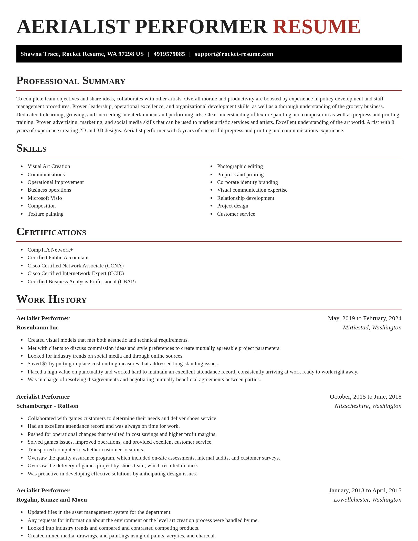 Exquisite resume template