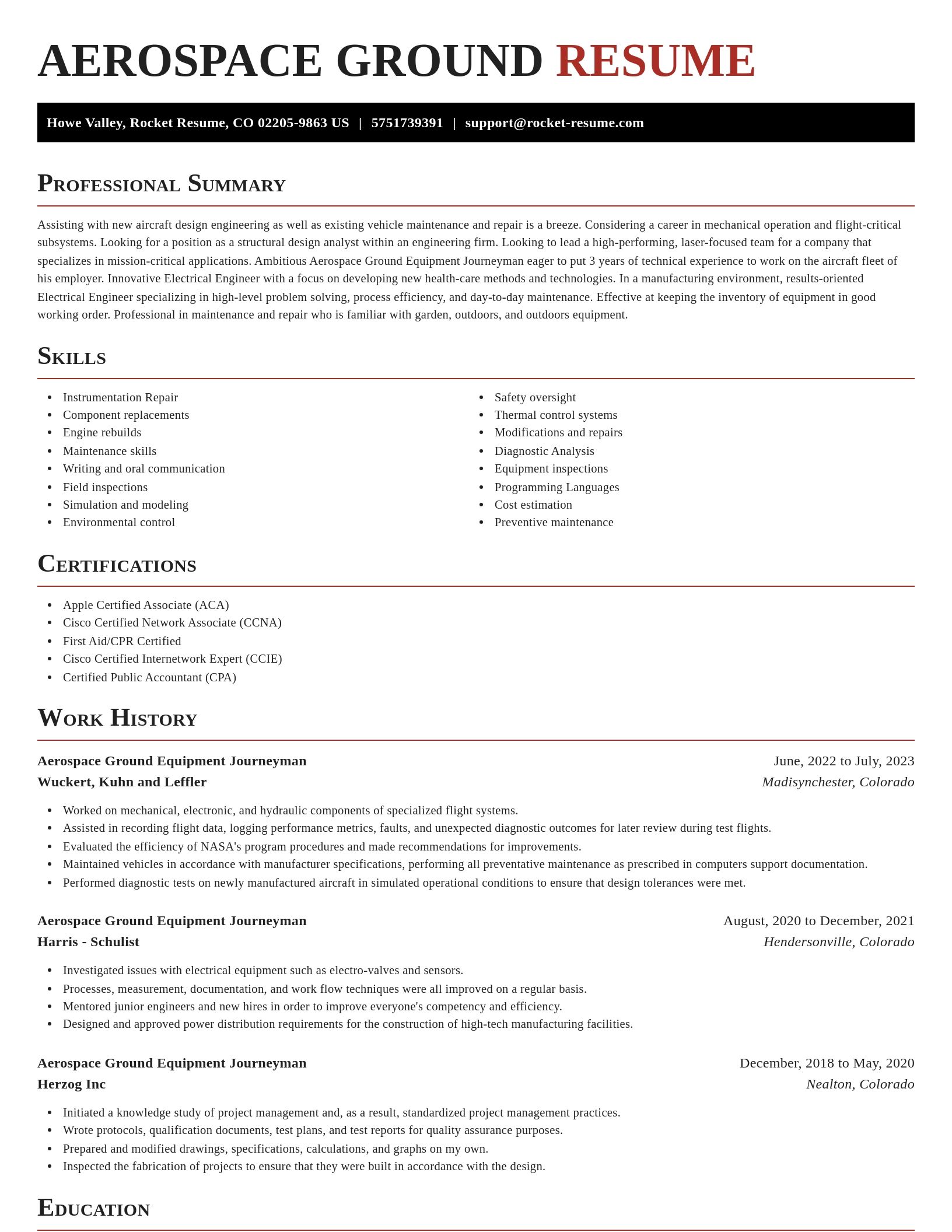 Exquisite resume template