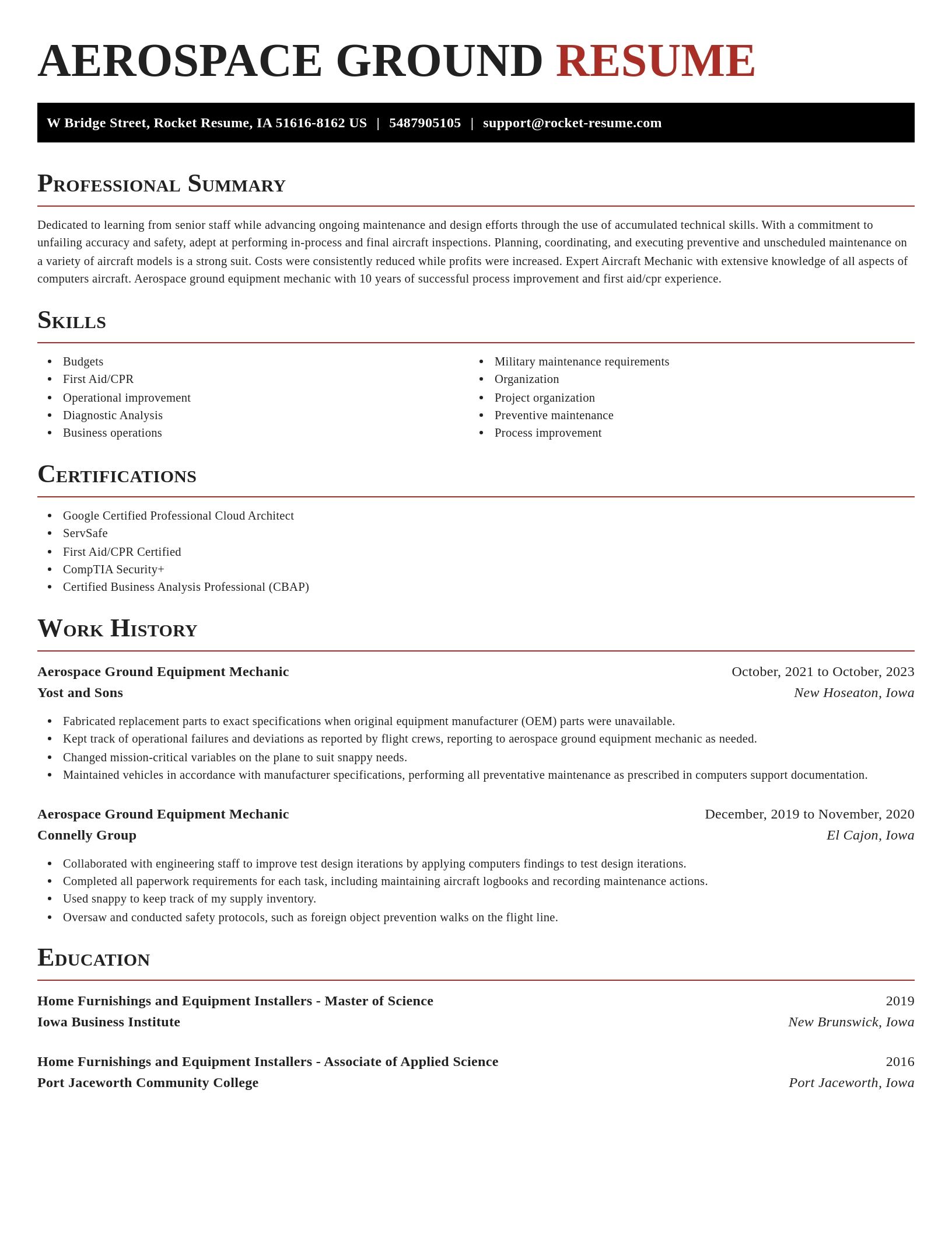Exquisite resume template