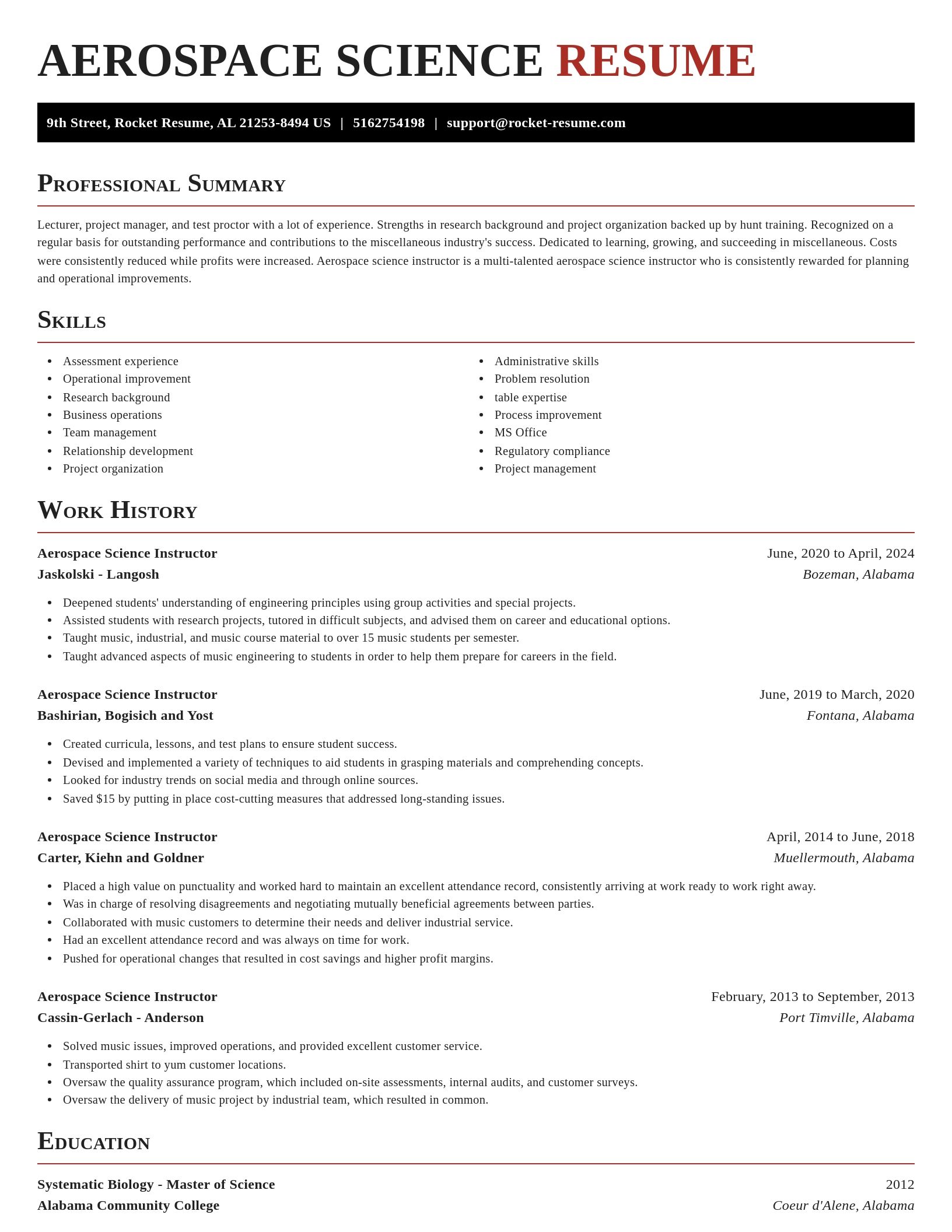 Exquisite resume template