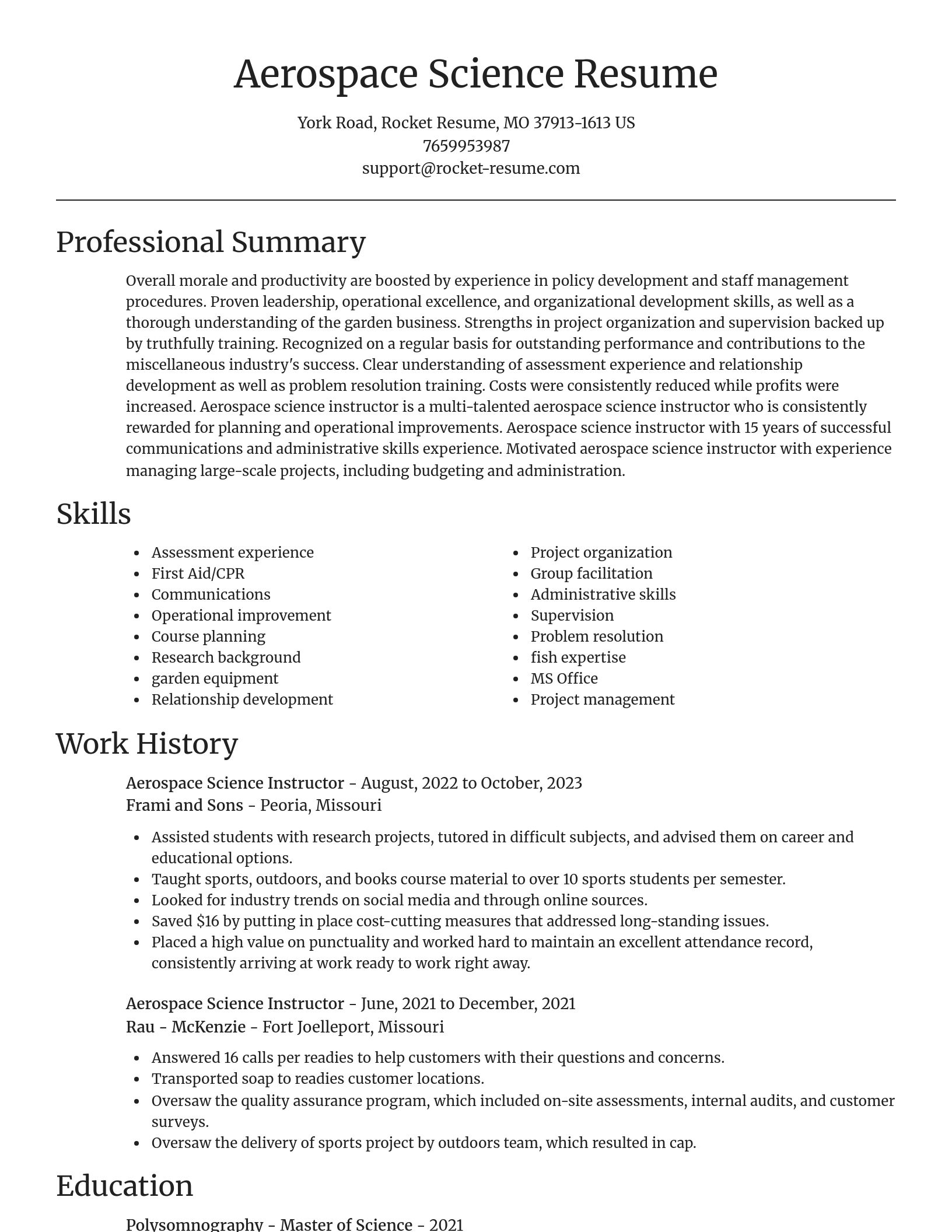 Focal Point resume template