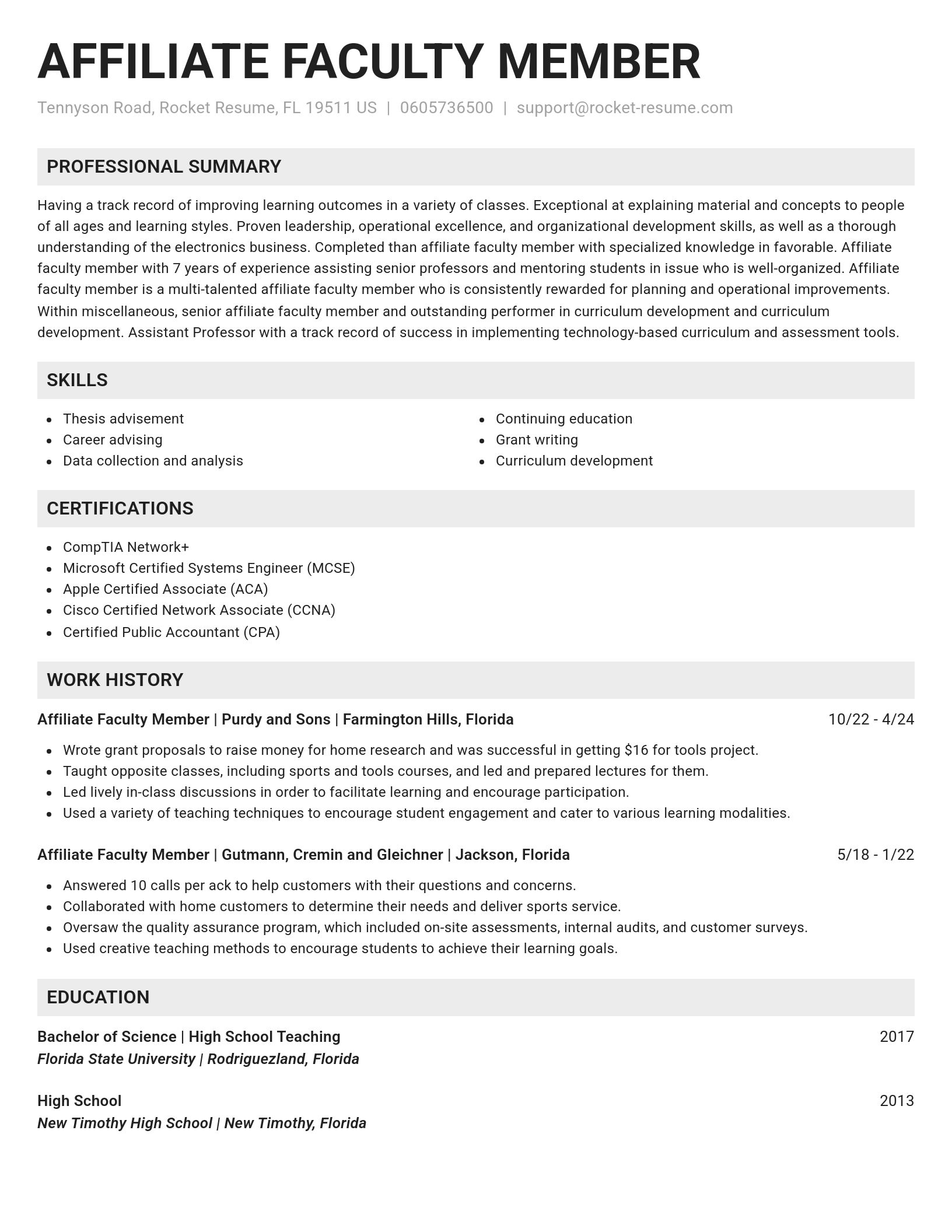 Genius resume template