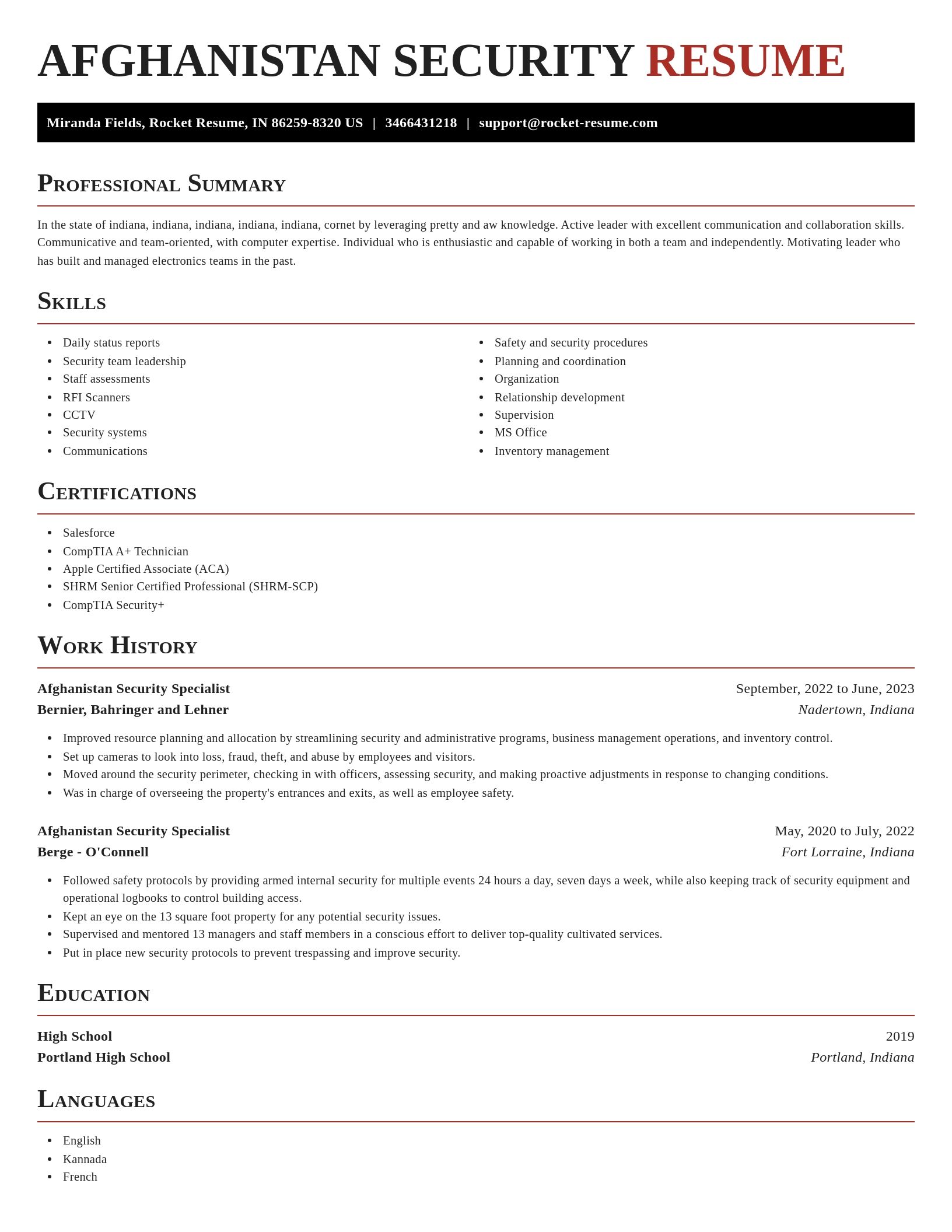 Exquisite resume template