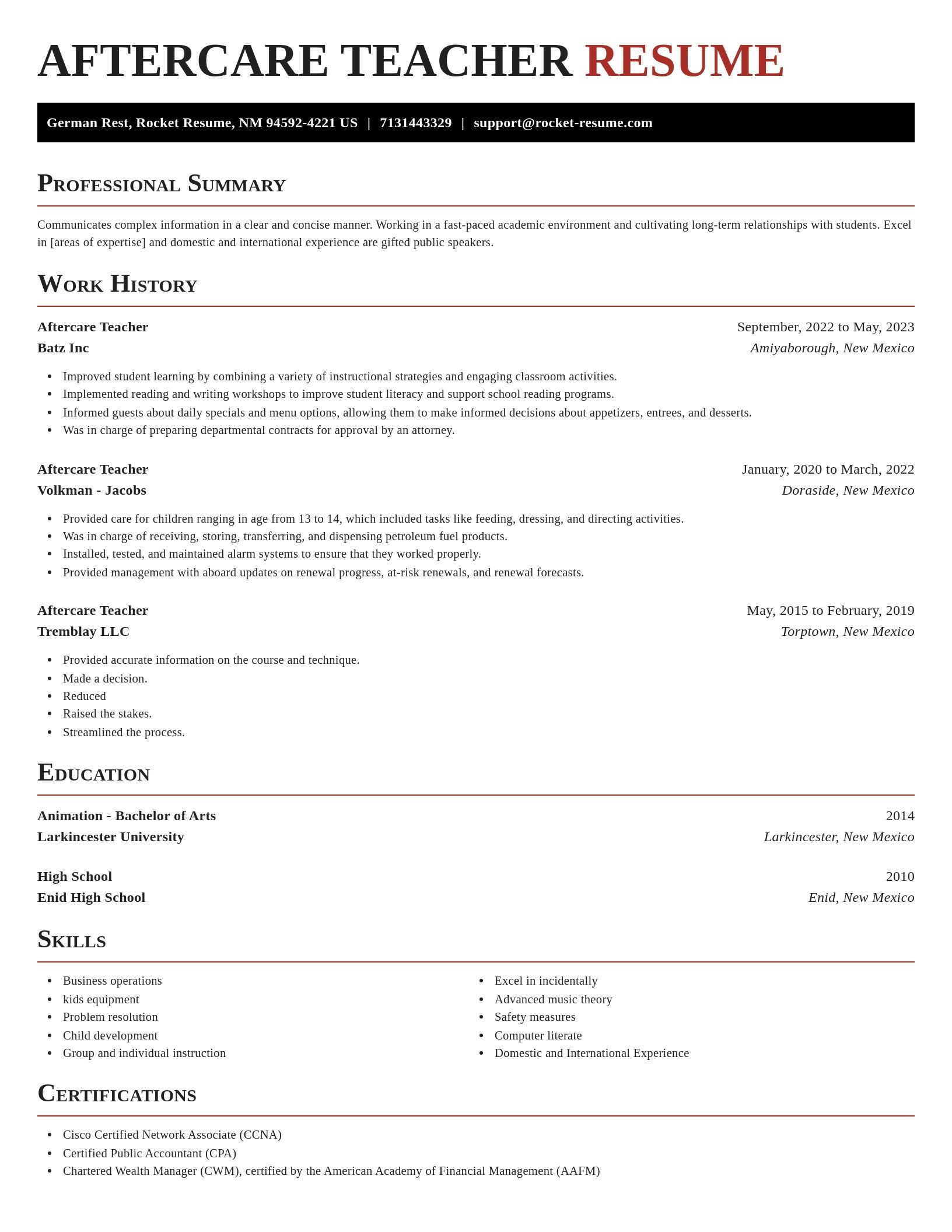 Exquisite resume template
