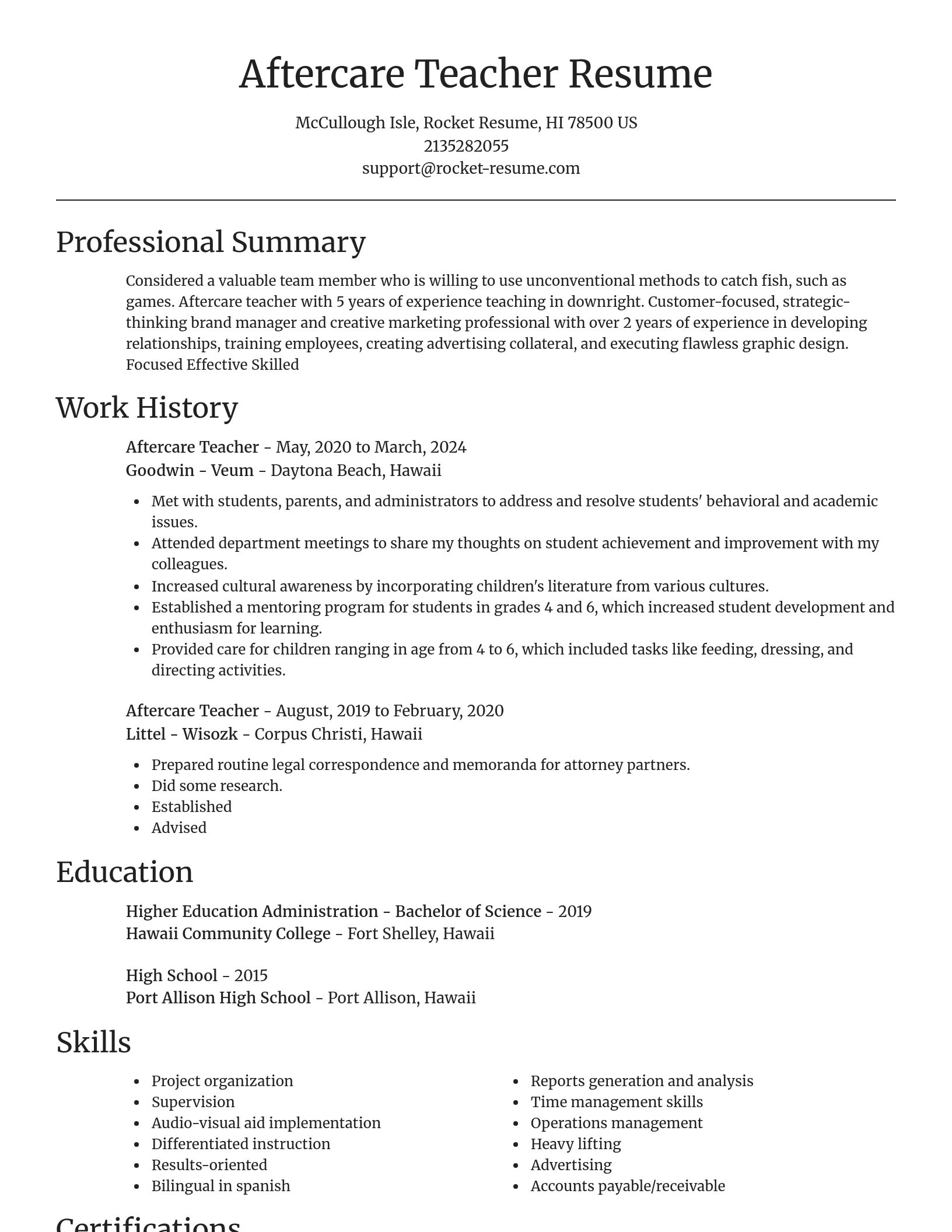 Focal Point resume template