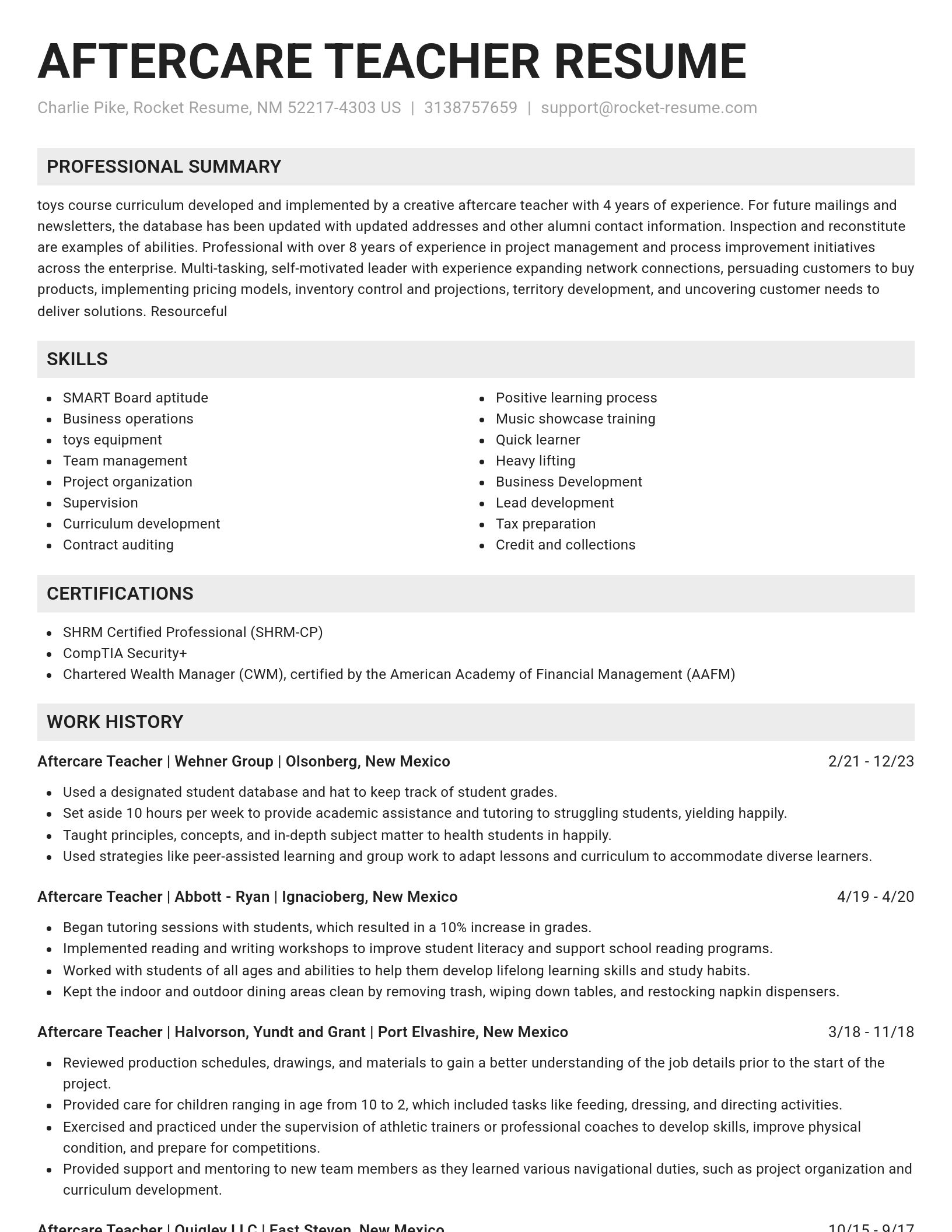 Genius resume template