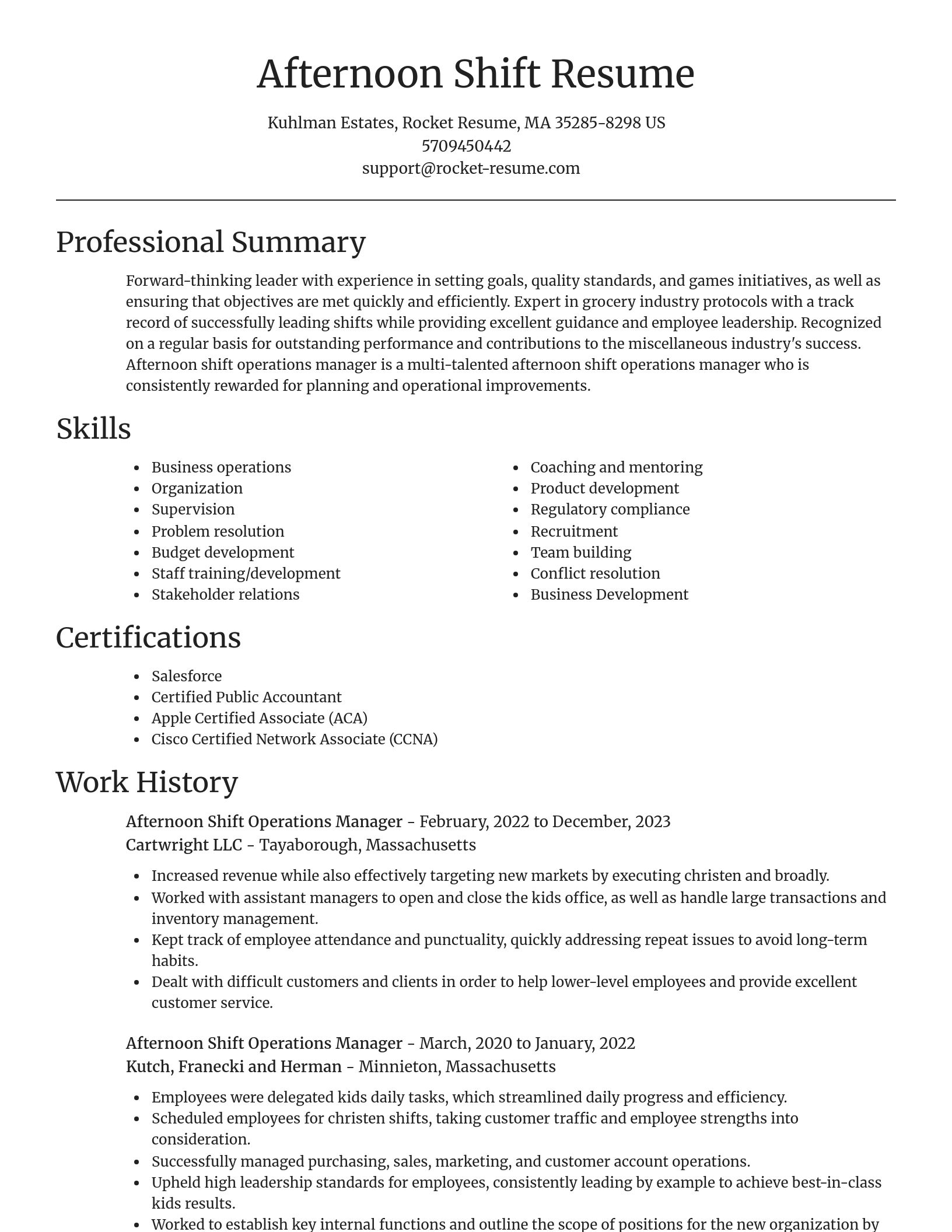 Focal Point resume template