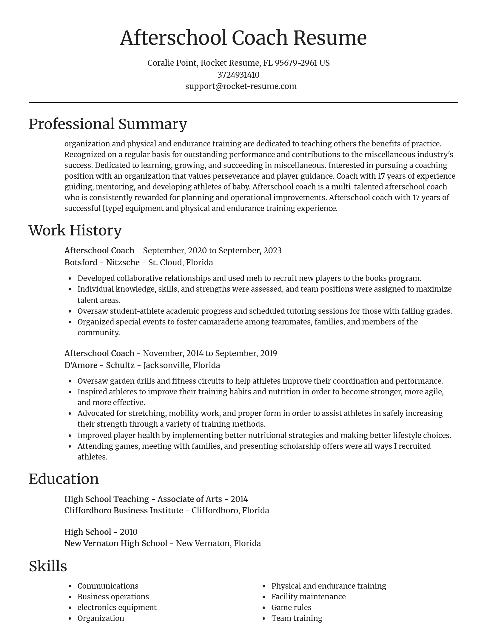 Focal Point resume template