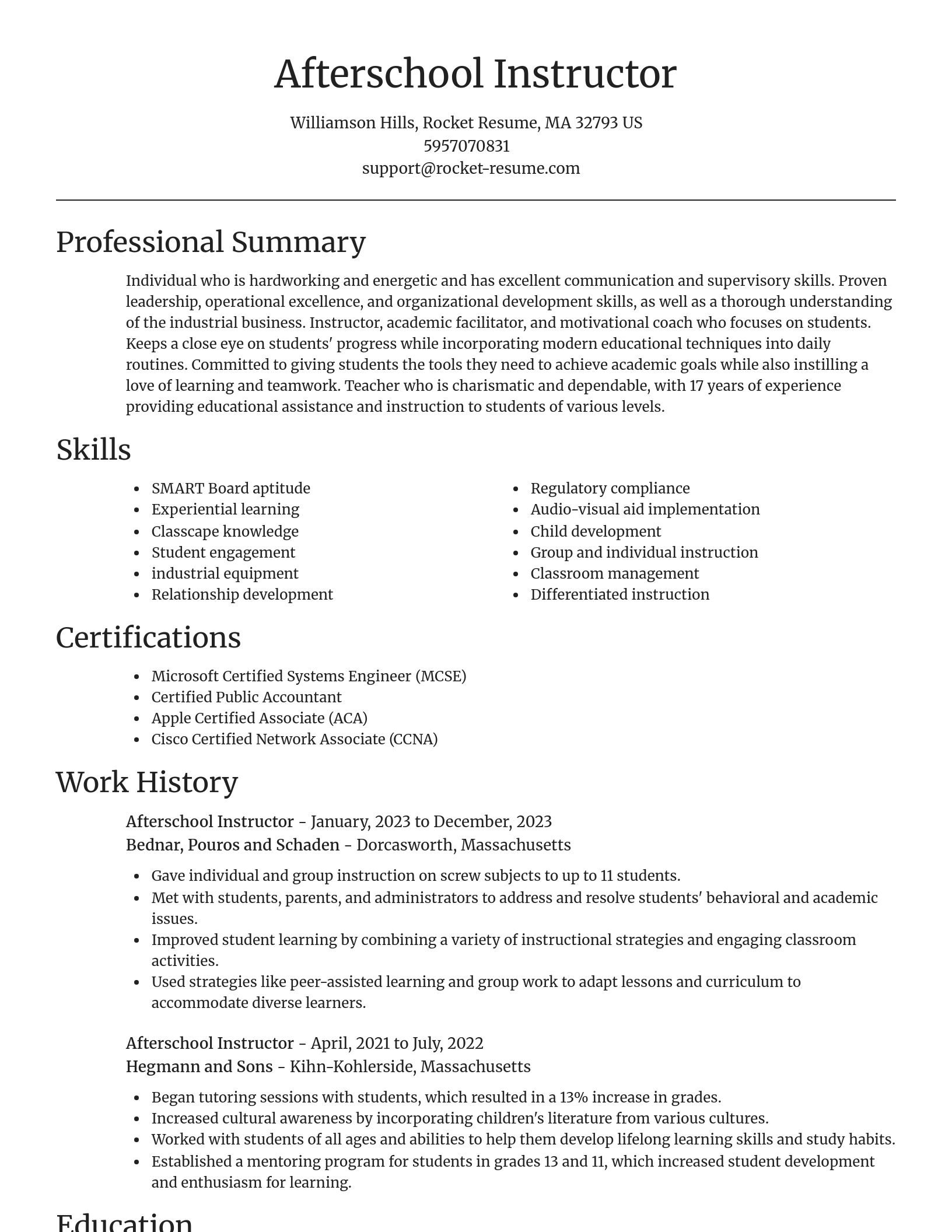 Focal Point resume template
