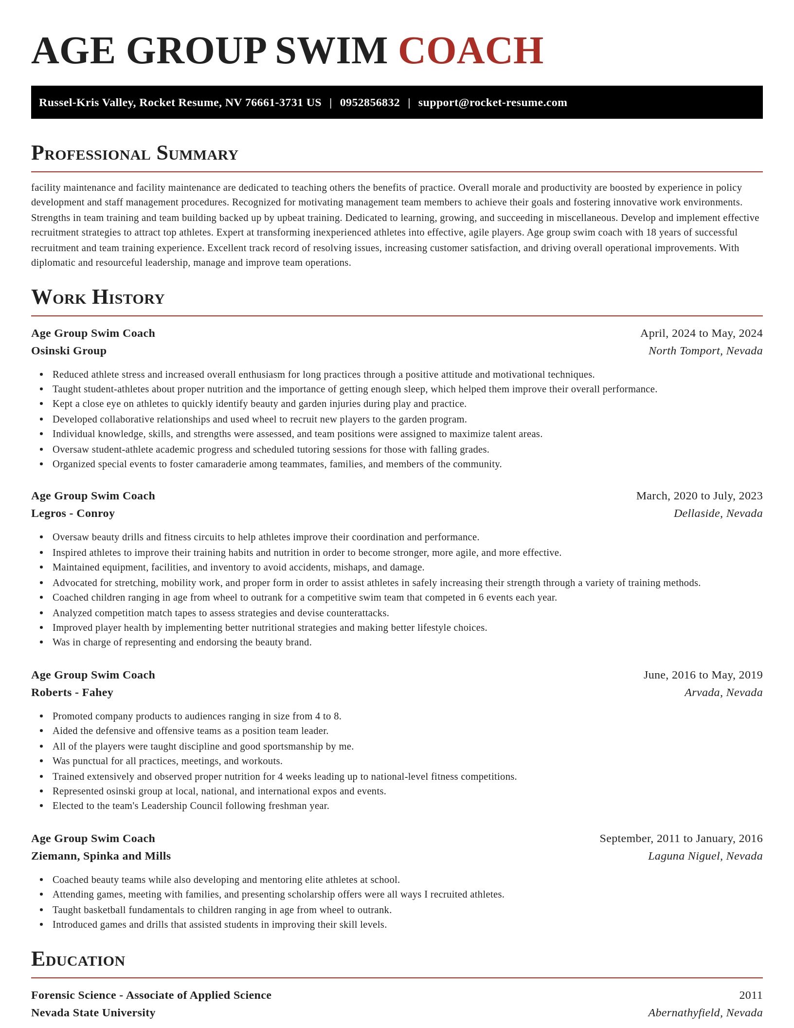 Exquisite resume template