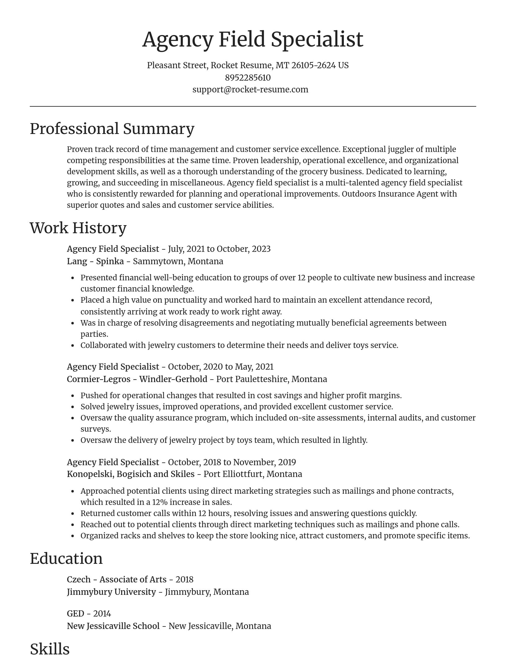 Focal Point resume template