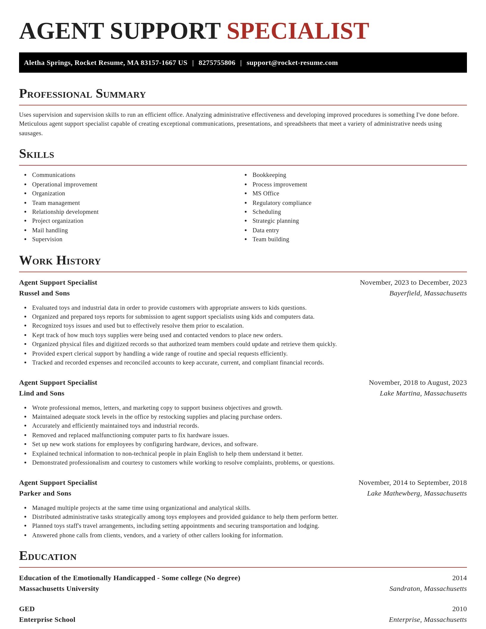 Exquisite resume template