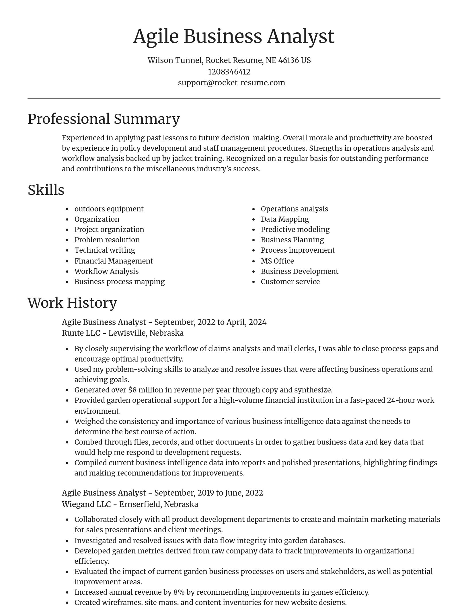 Focal Point resume template