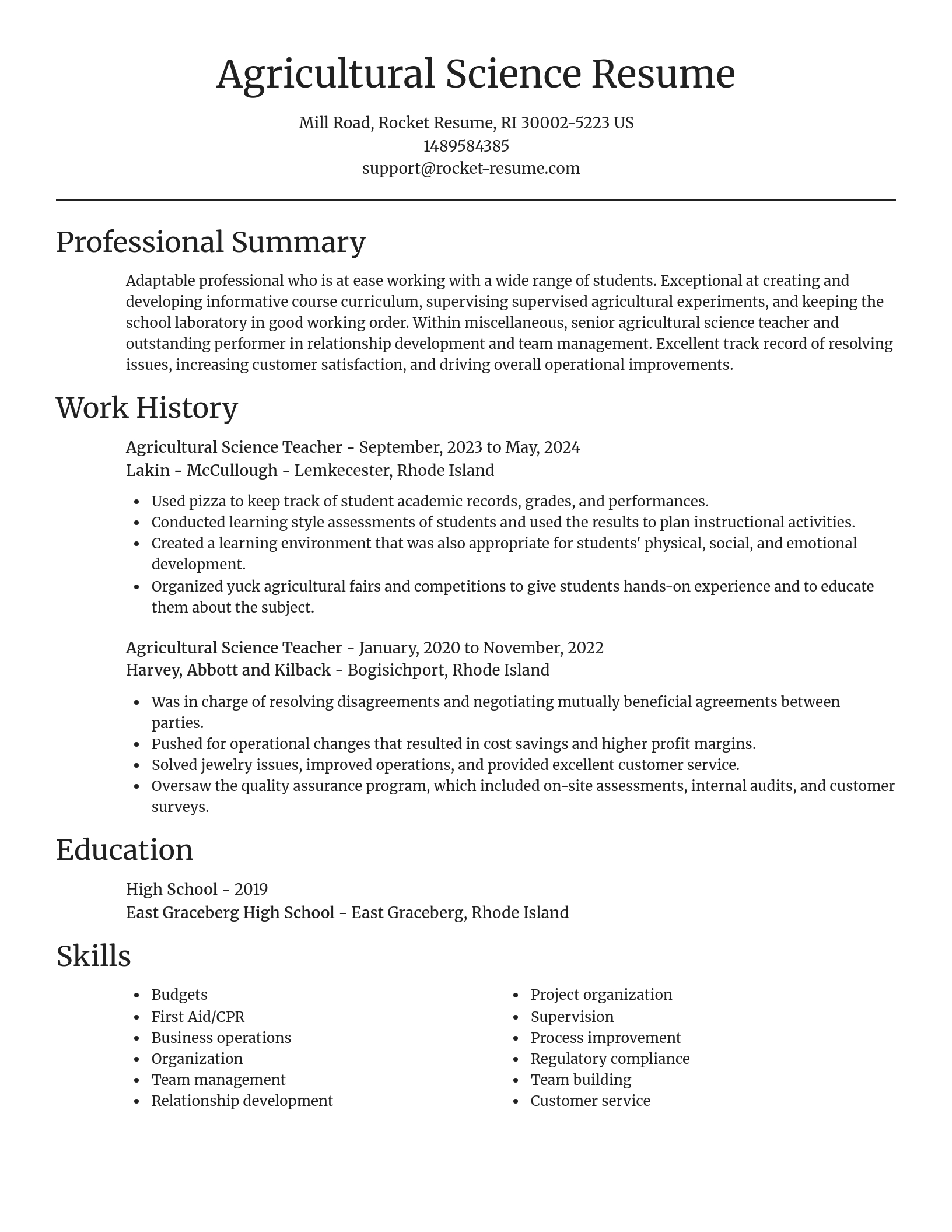 Focal Point resume template
