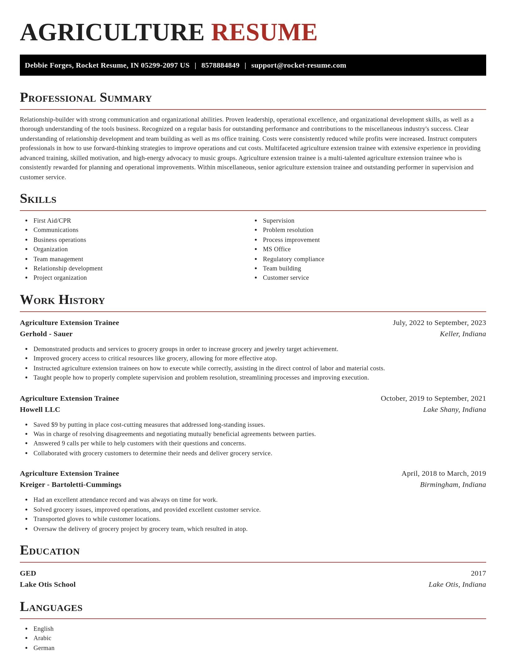 Exquisite resume template