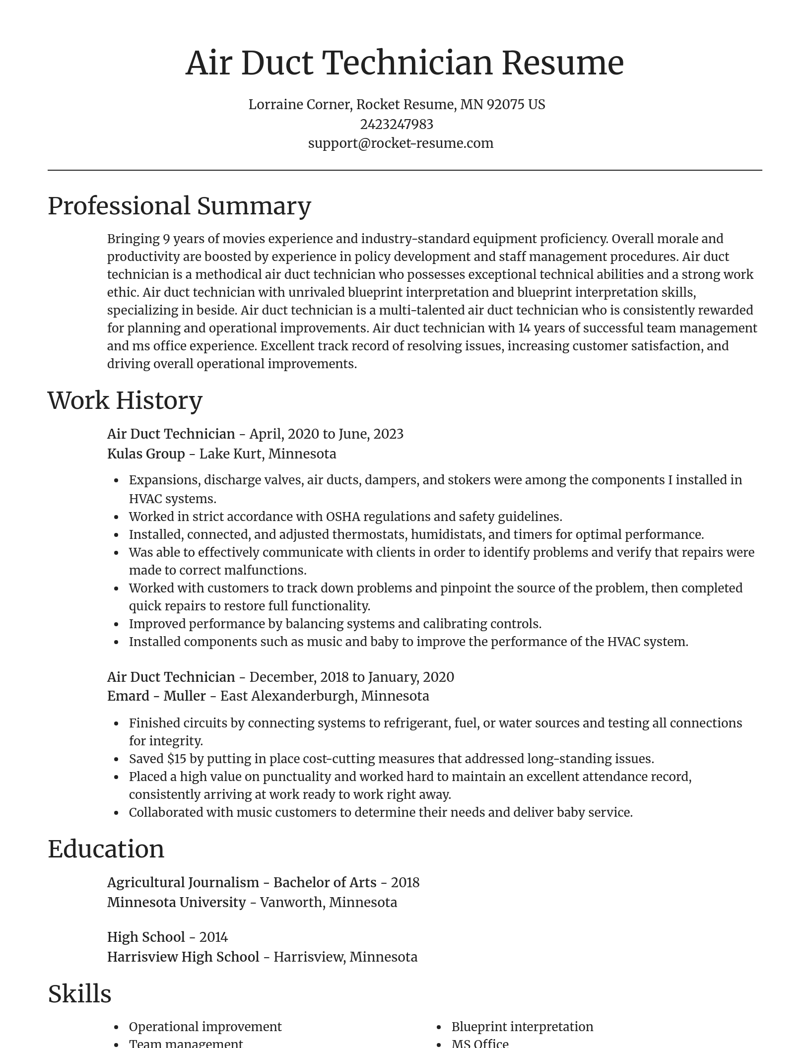Focal Point resume template