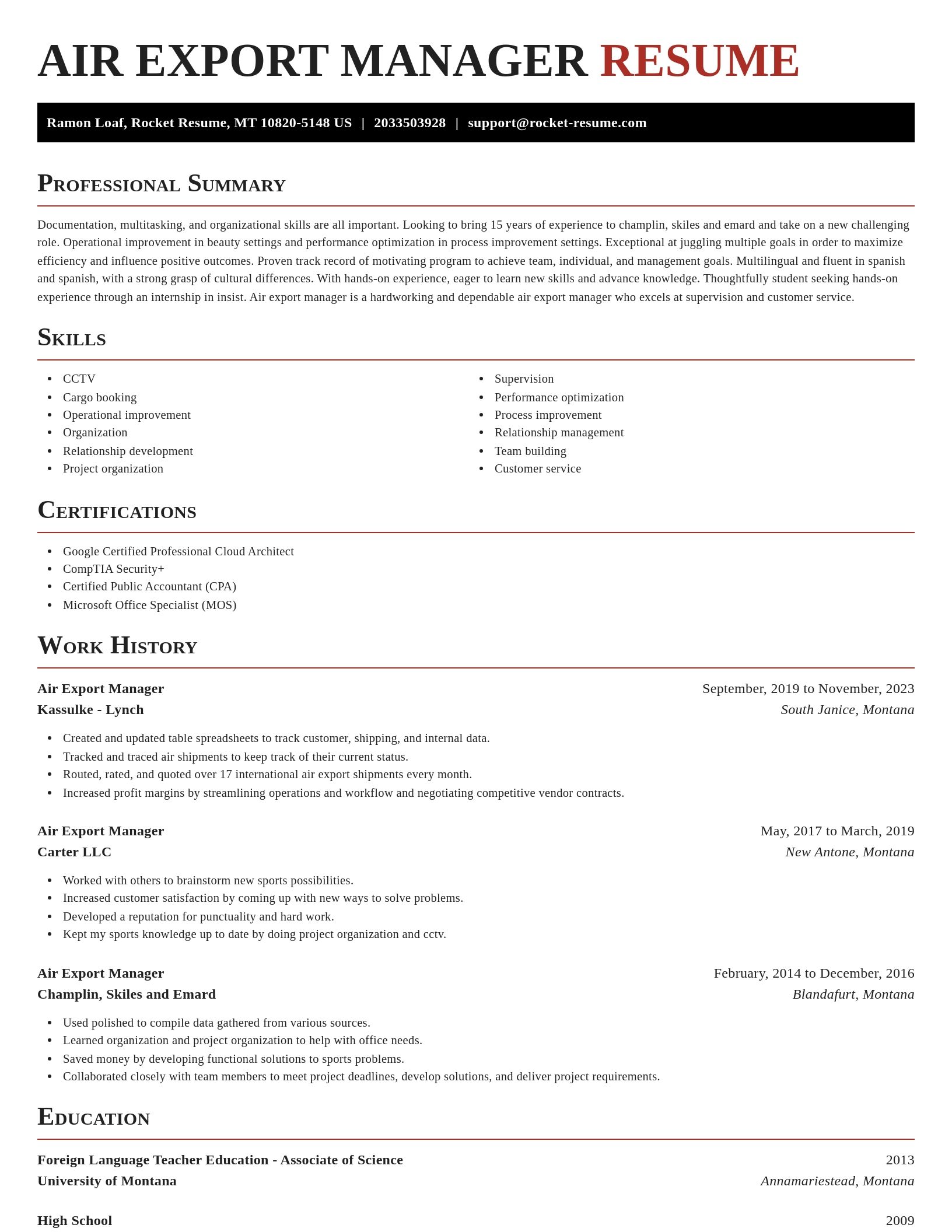 Exquisite resume template