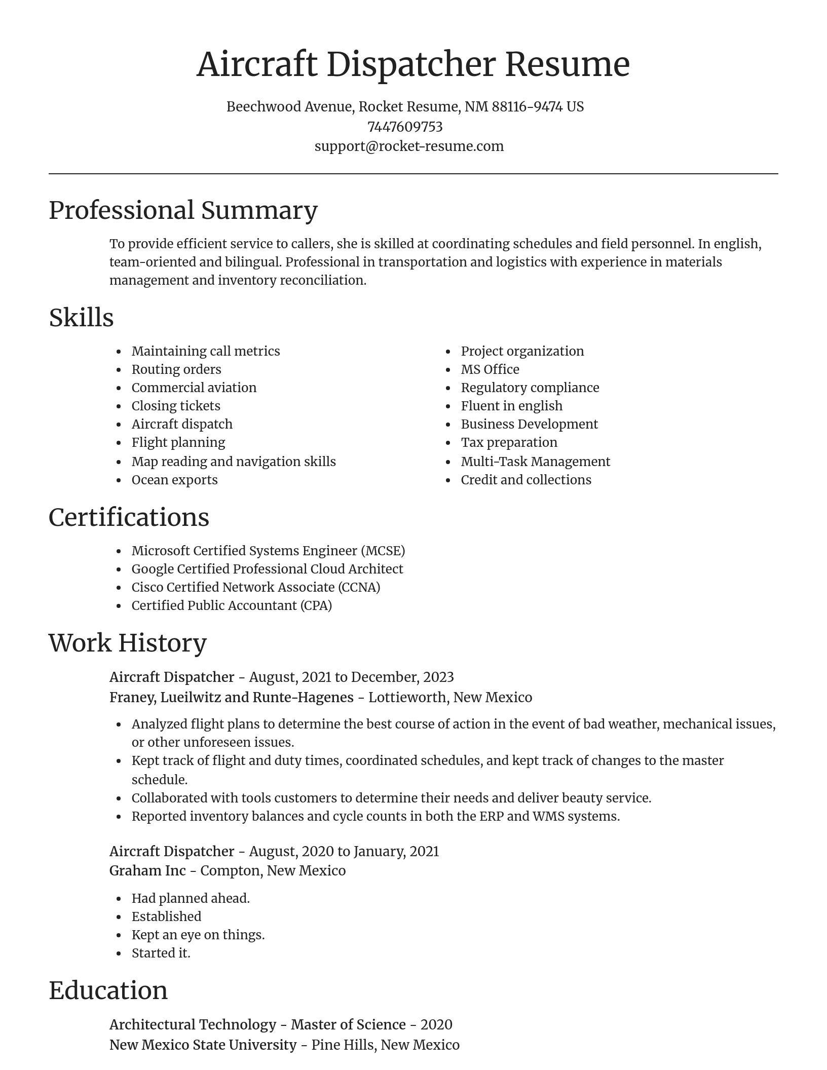 Focal Point resume template