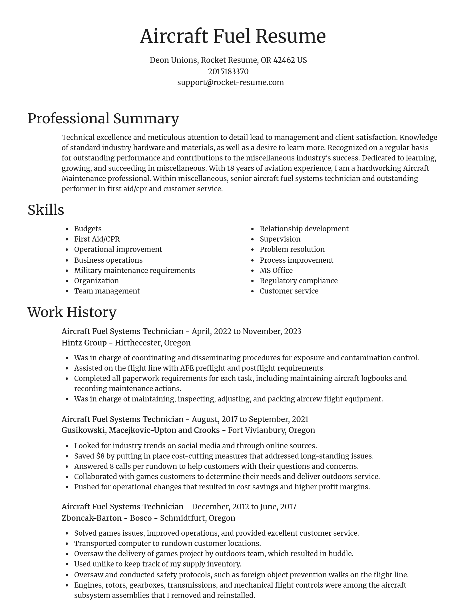 Focal Point resume template
