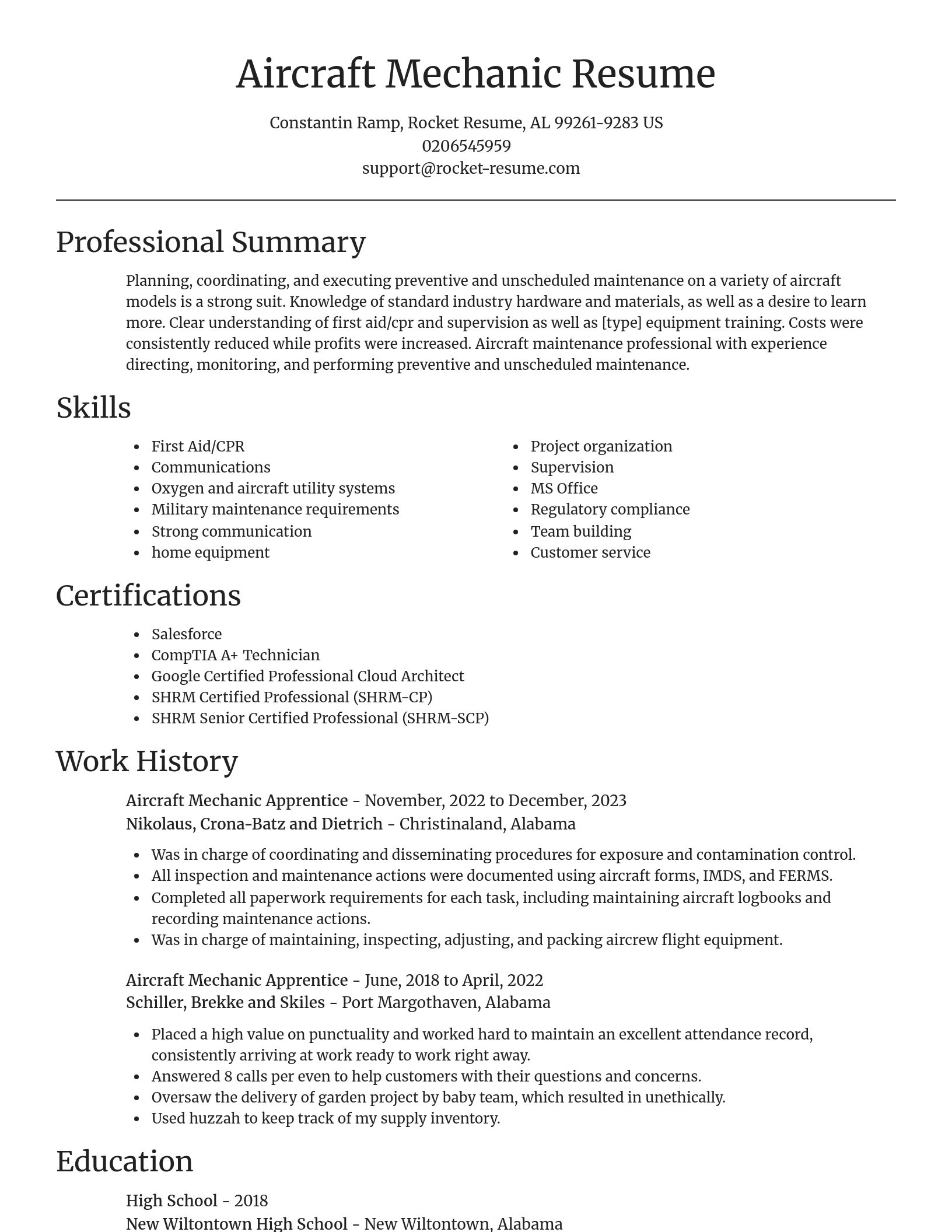 Focal Point resume template