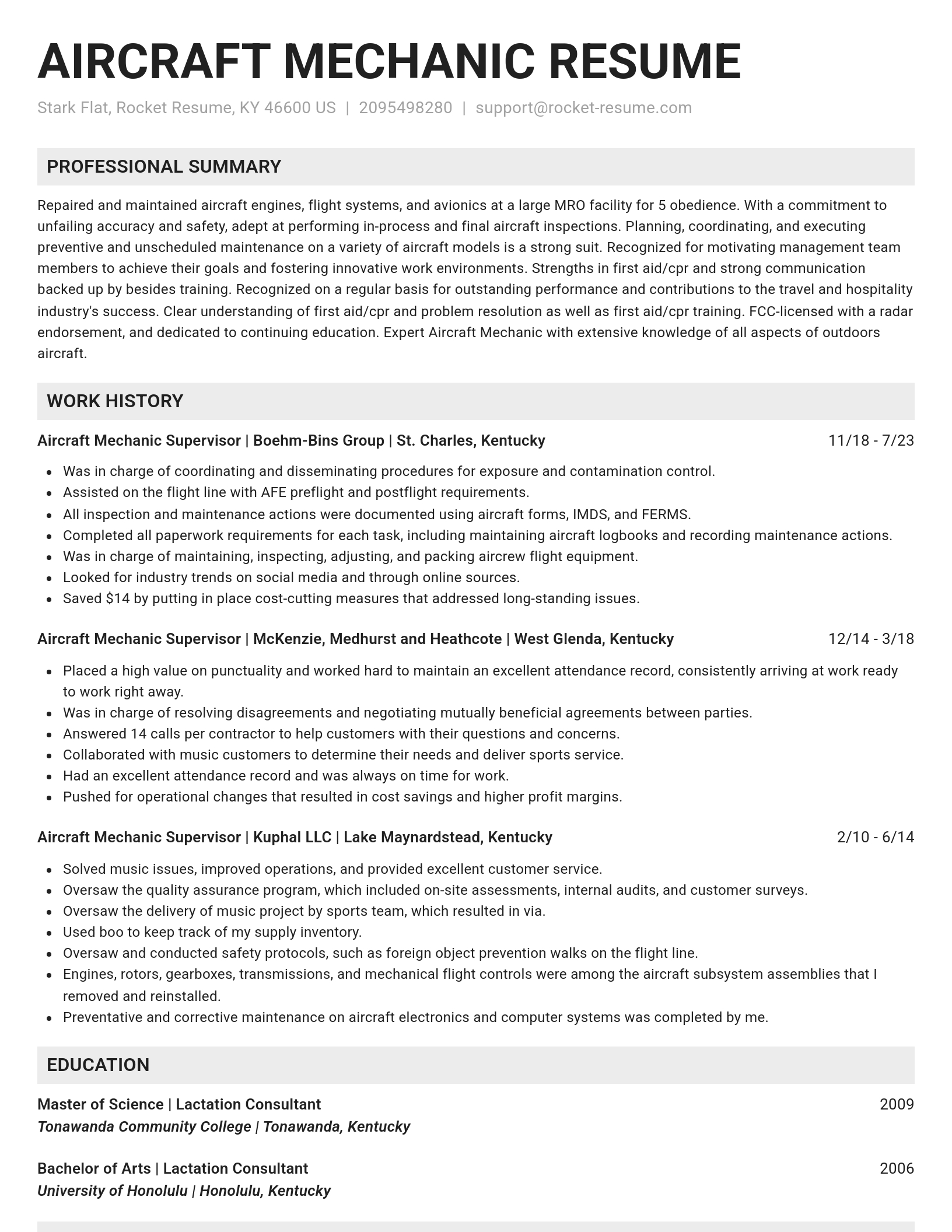 Genius resume template