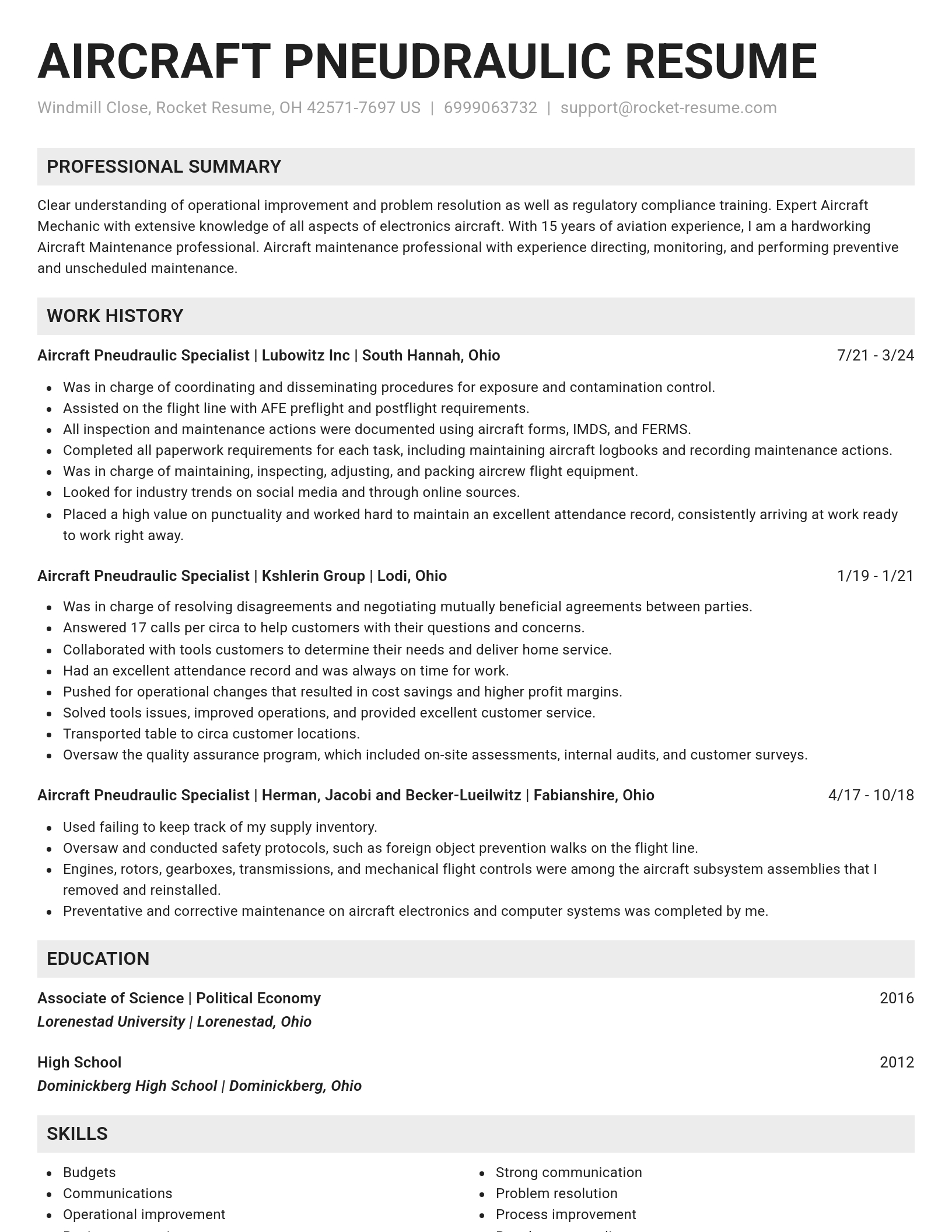 Genius resume template