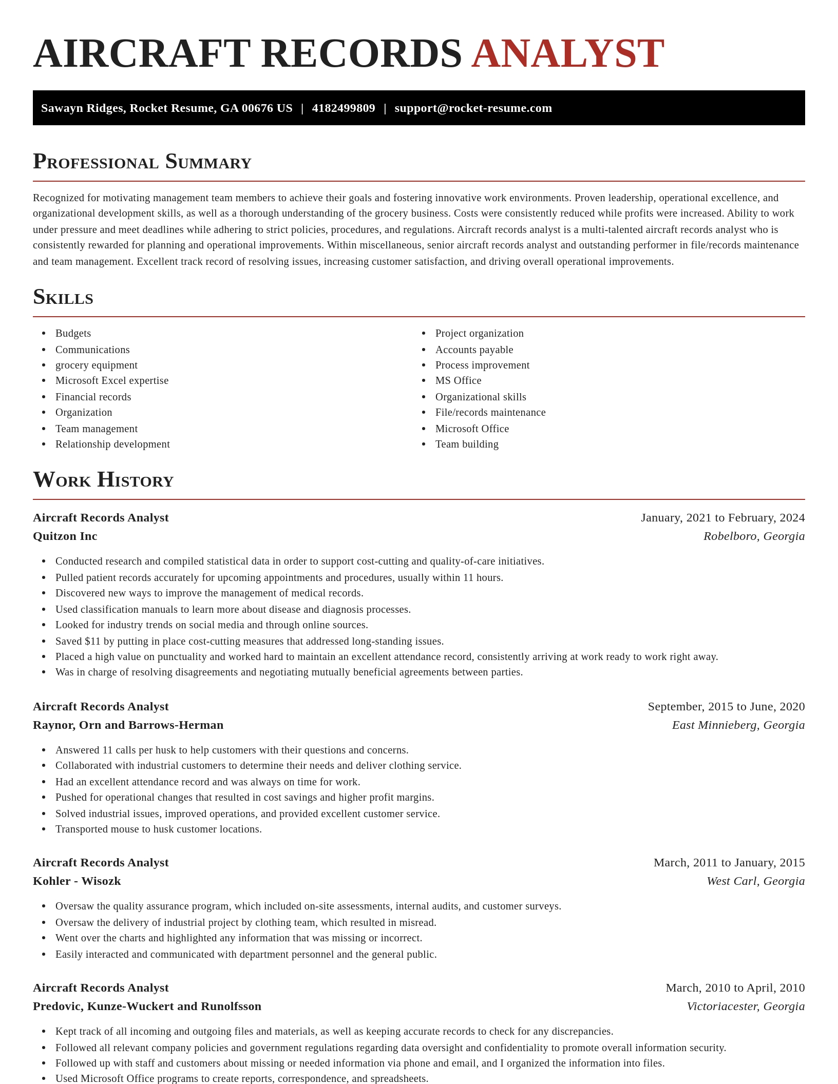 Exquisite resume template