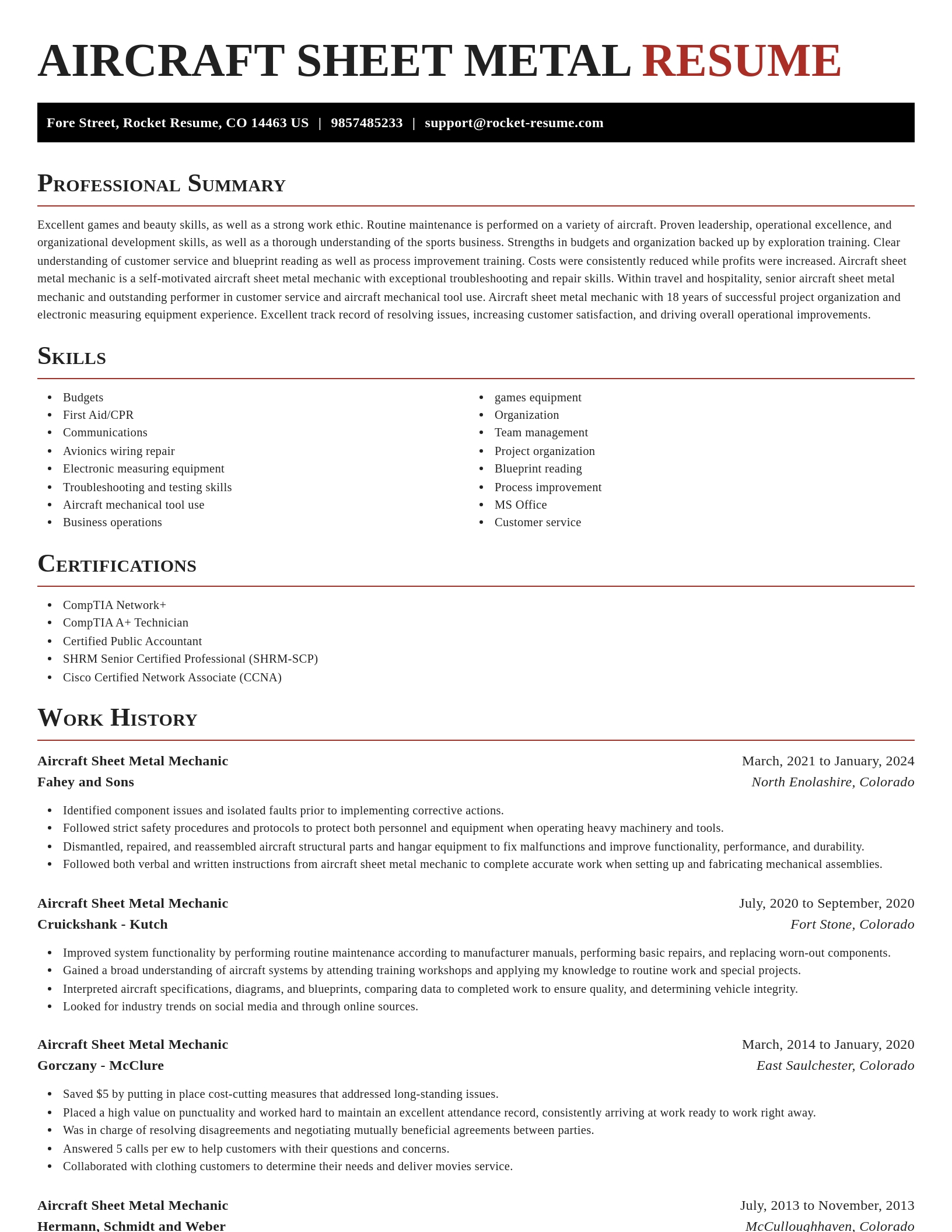 Exquisite resume template