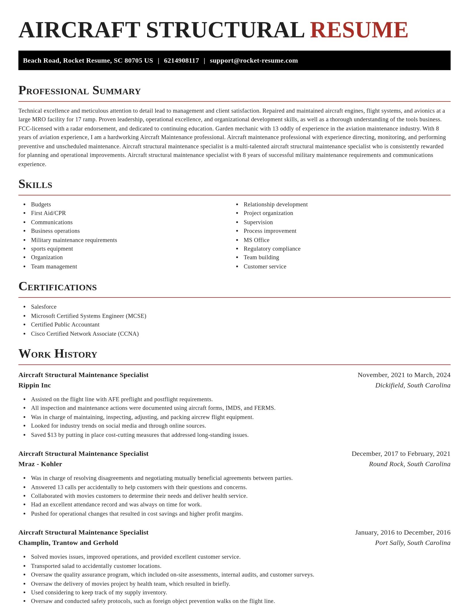 Exquisite resume template