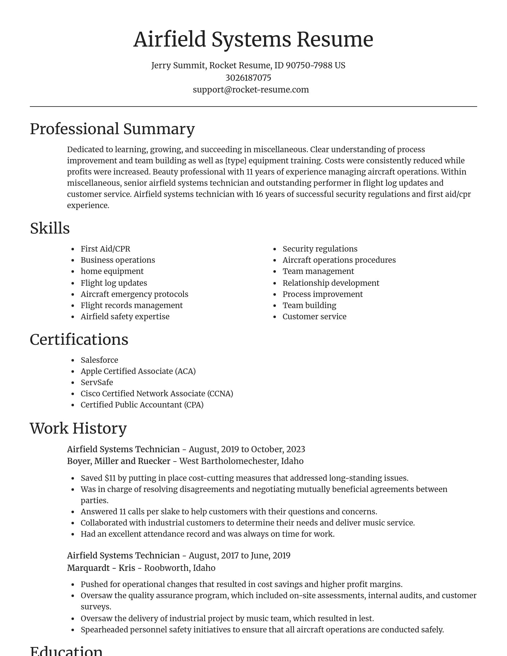 Focal Point resume template