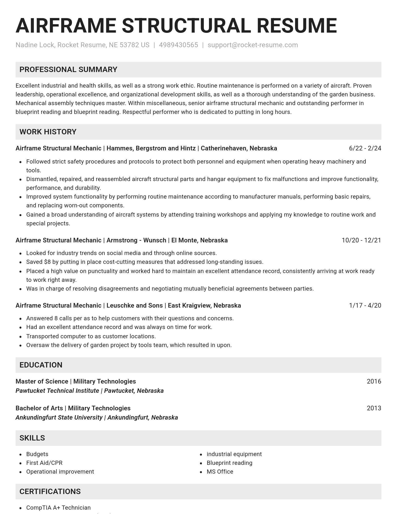 Genius resume template