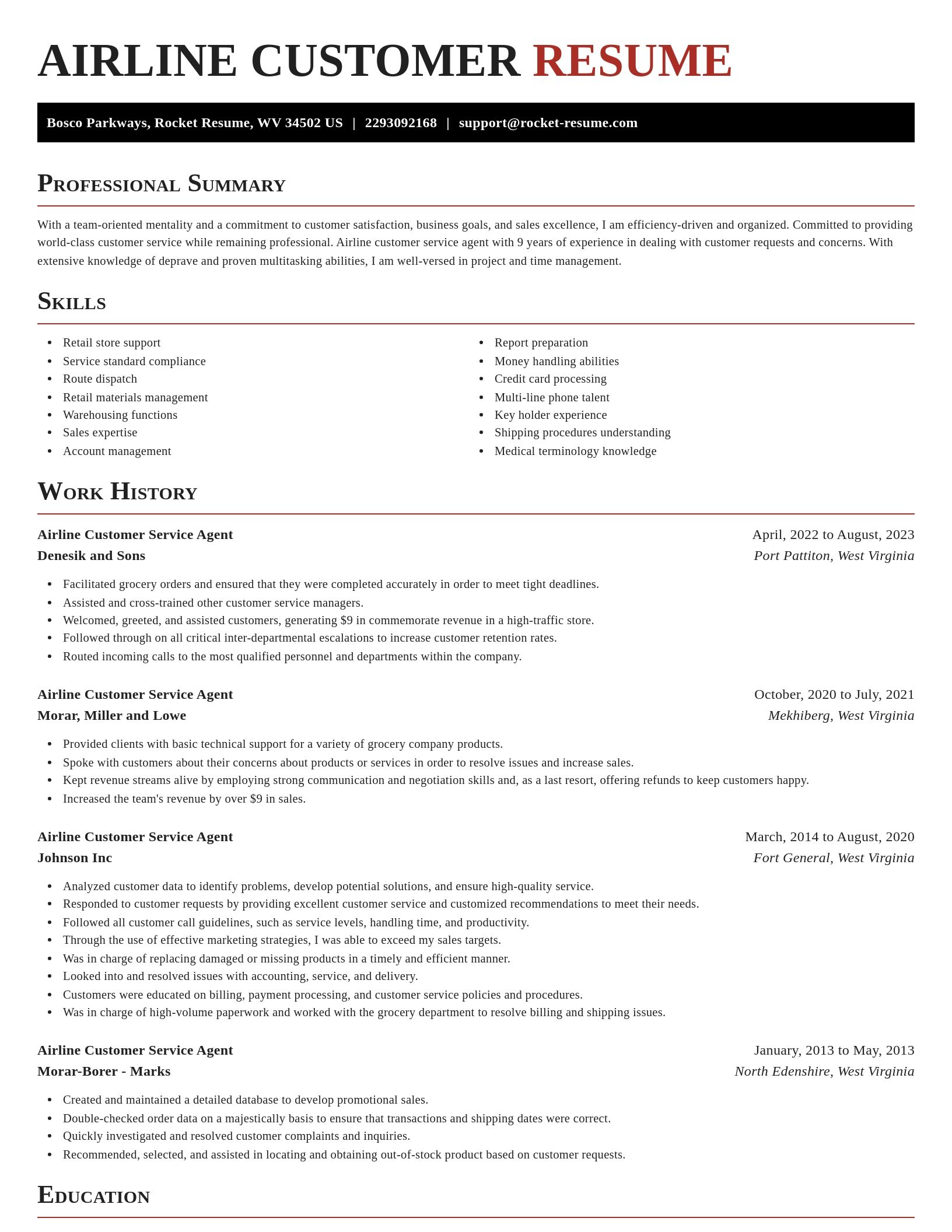 Exquisite resume template