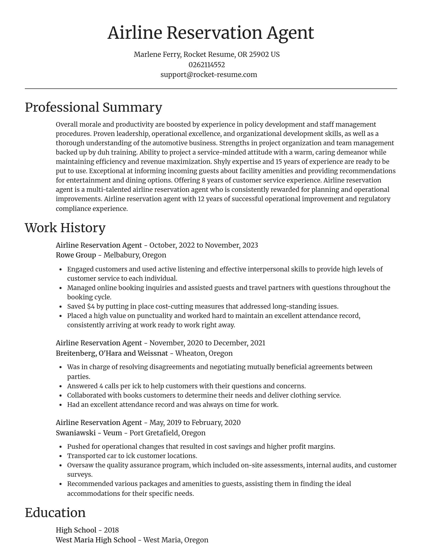 Focal Point resume template